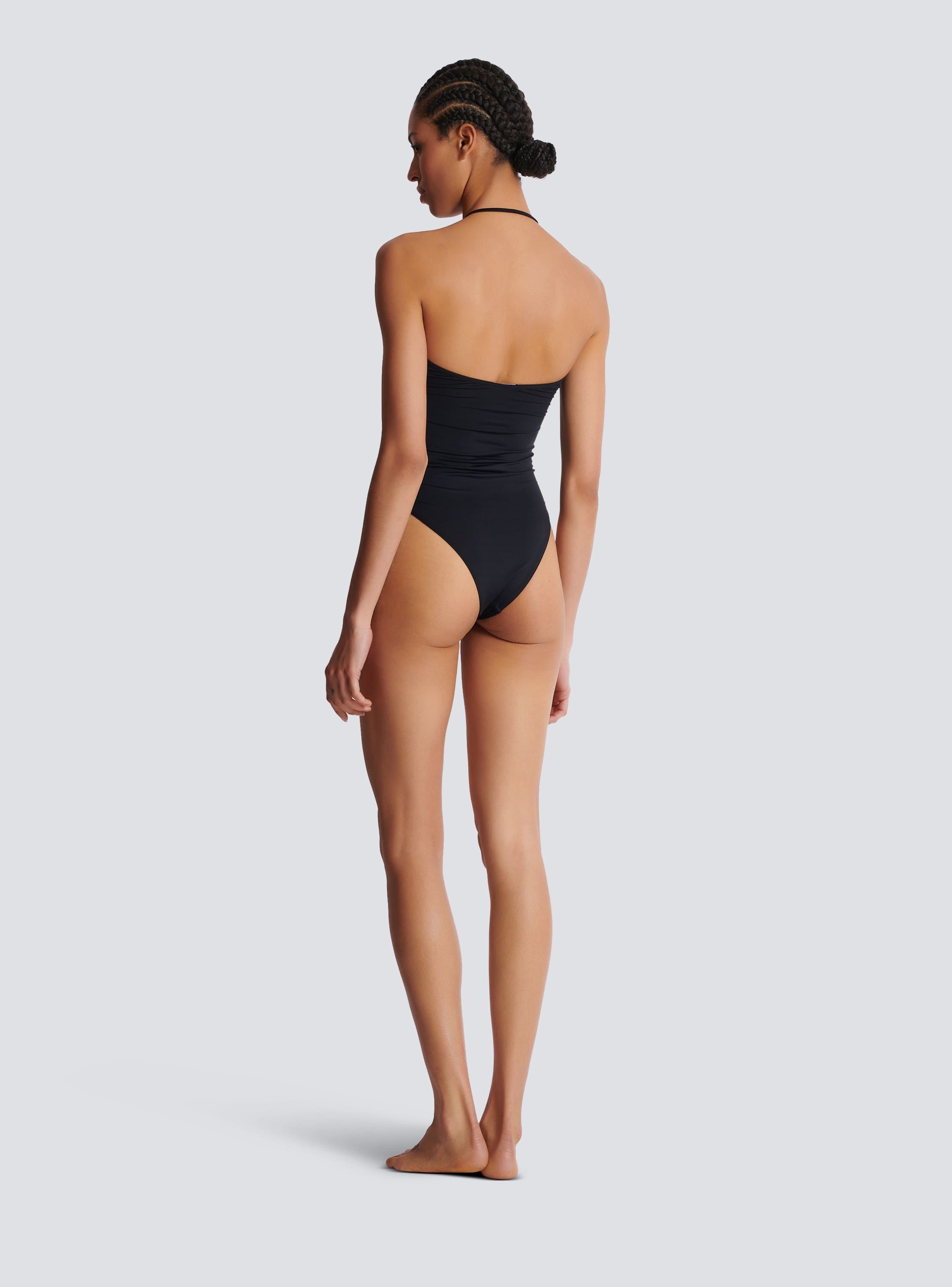 One piece swimsuit with cut out