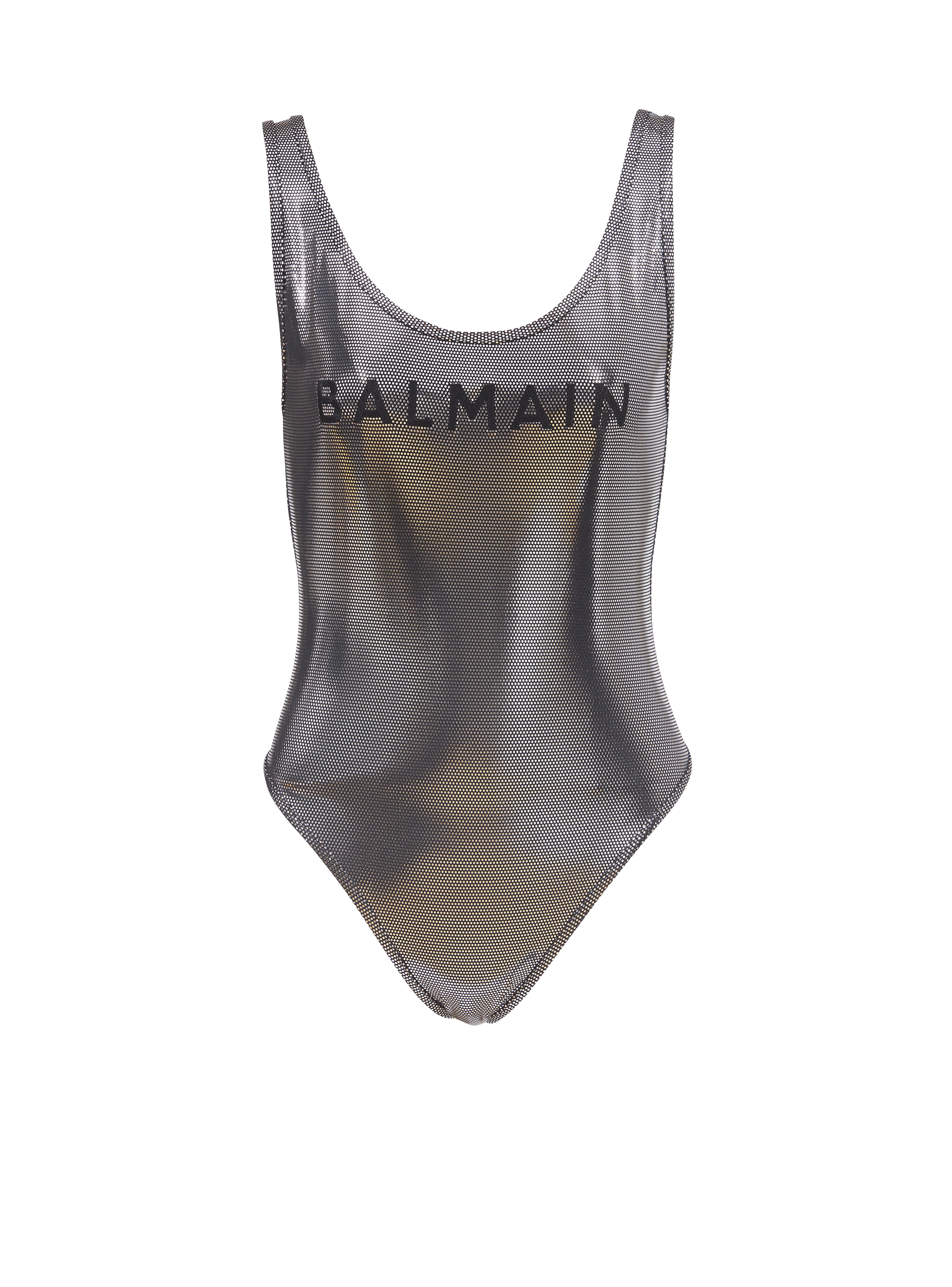 Swimsuit with Balmain logos