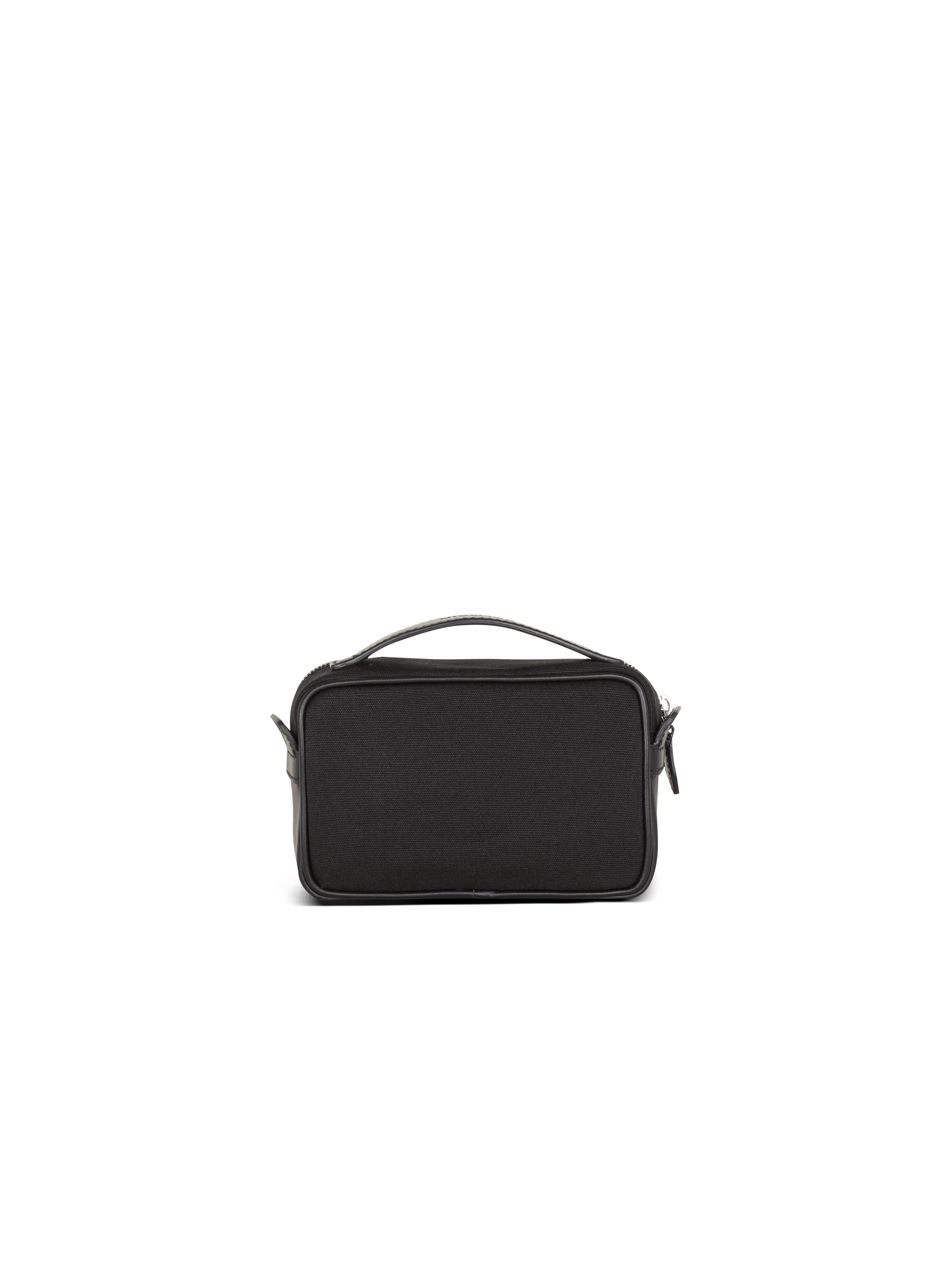 Balmain - Mini Reporter Bag in Canvas and Leather