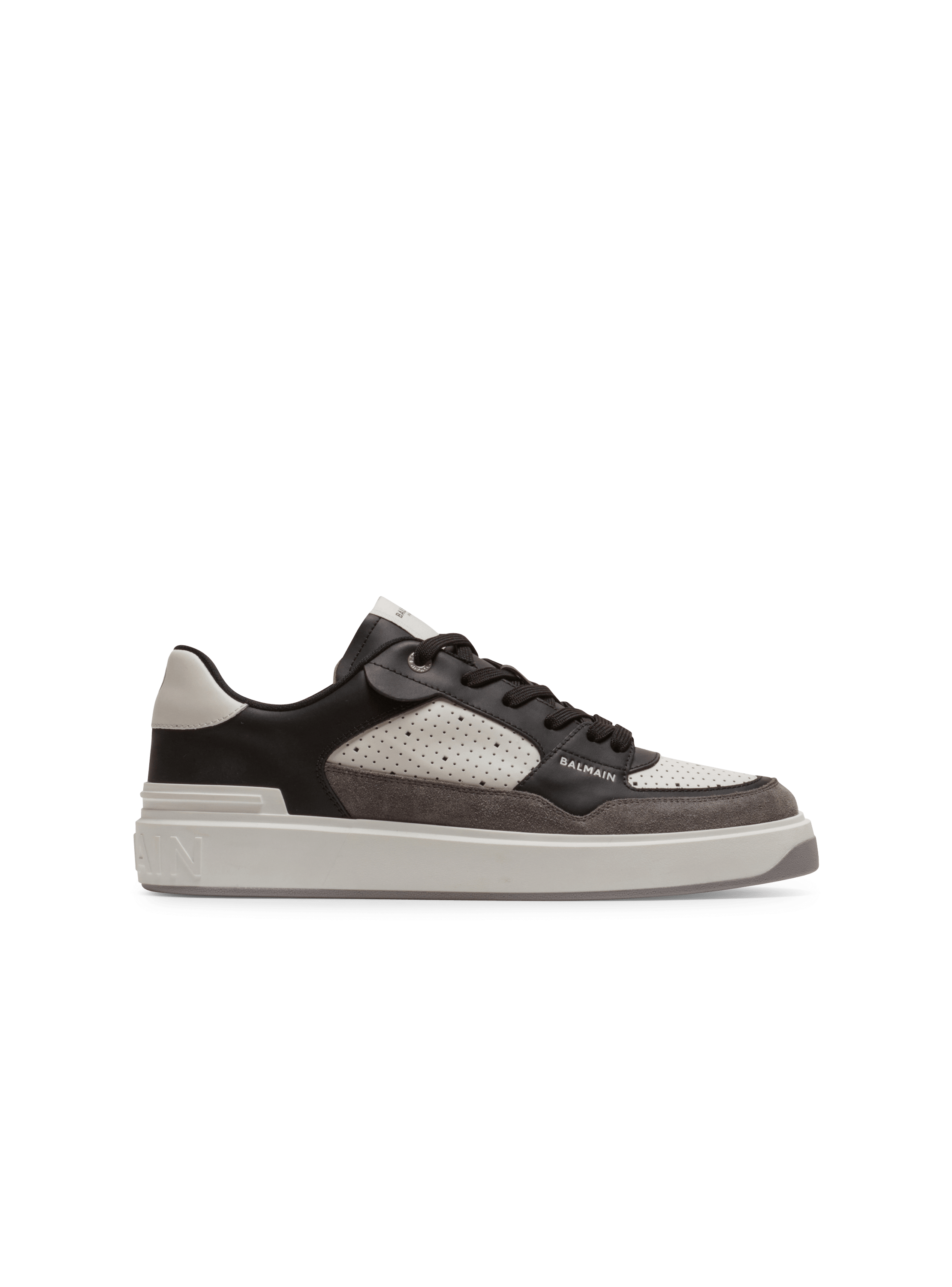 Balmain Calfskin B-Court Sneakers