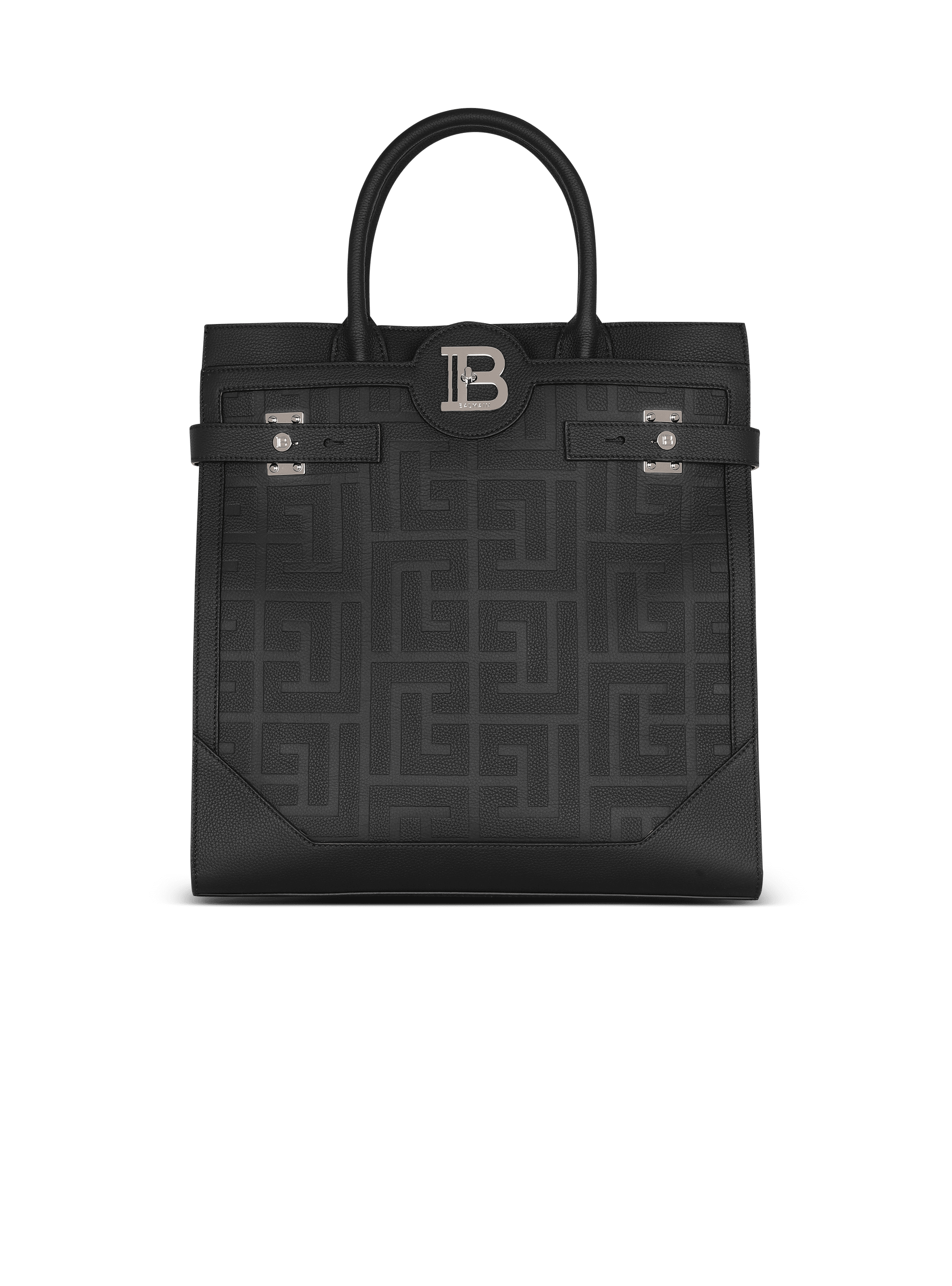 B-Buzz 36 monogrammed canvas and leather tote bag 