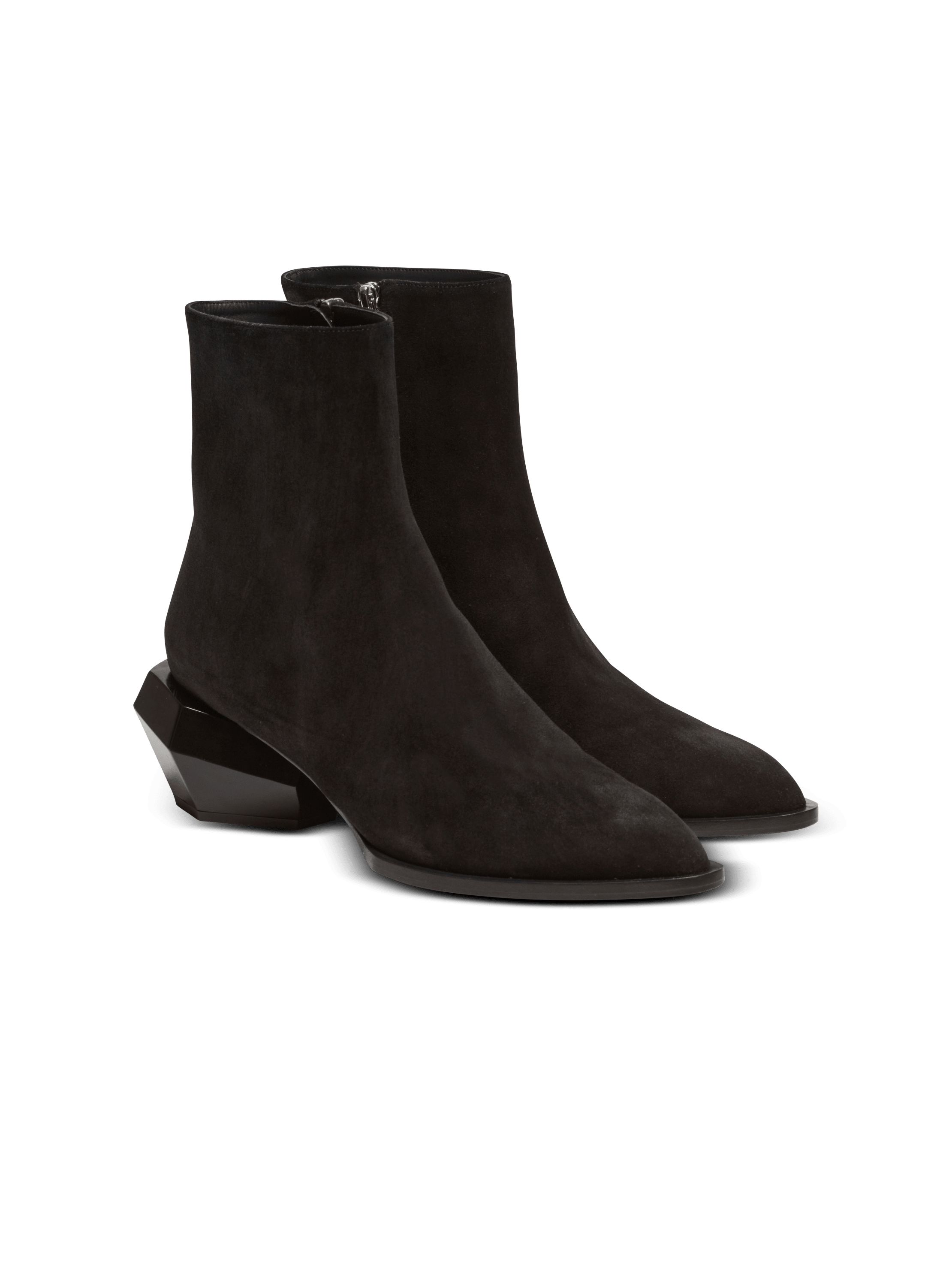 Stiefeletten Billy mit Rautenabsatz aus Wildleder