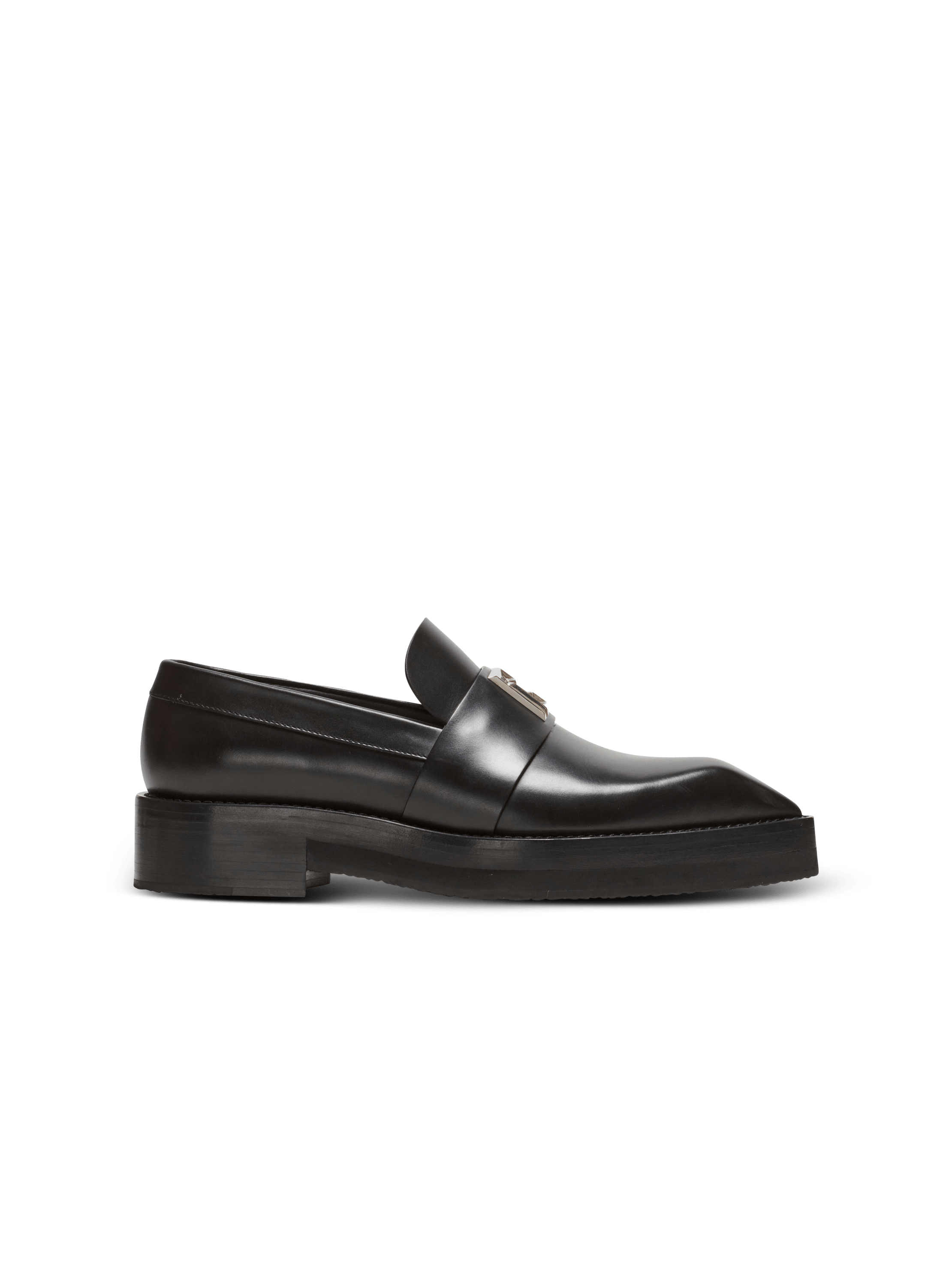 LEATHER LOAFERS - Black