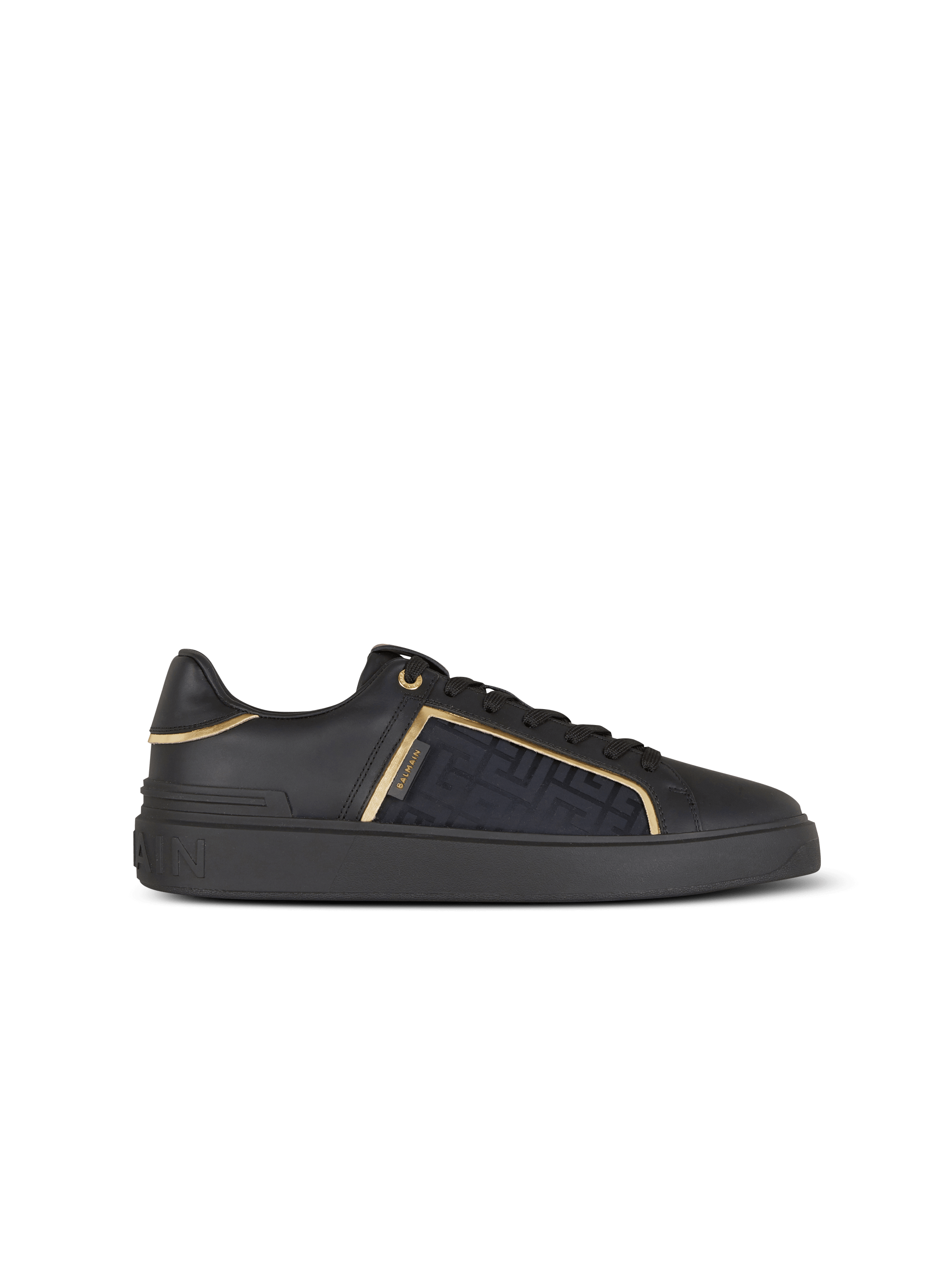 Sneakers B-Court in pelle e nylon con monogramma