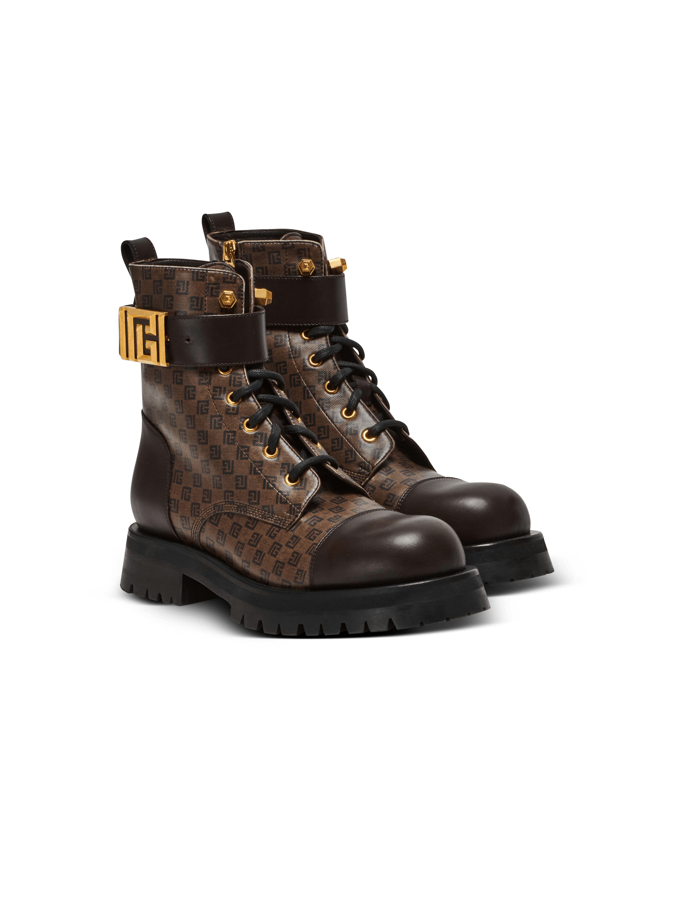 Bottines rangers Romy mini monogramme