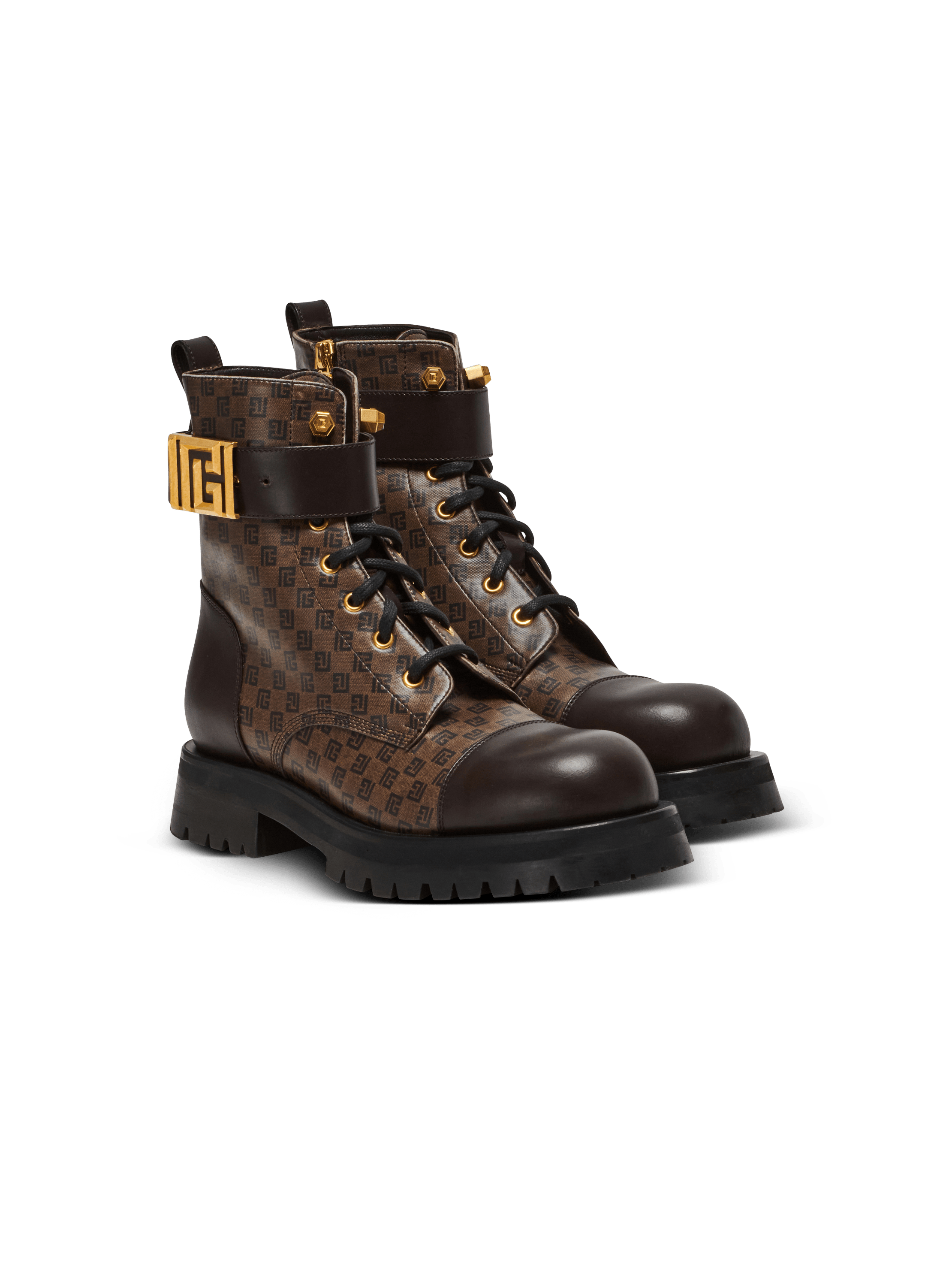 Mini monogram Romy army boots