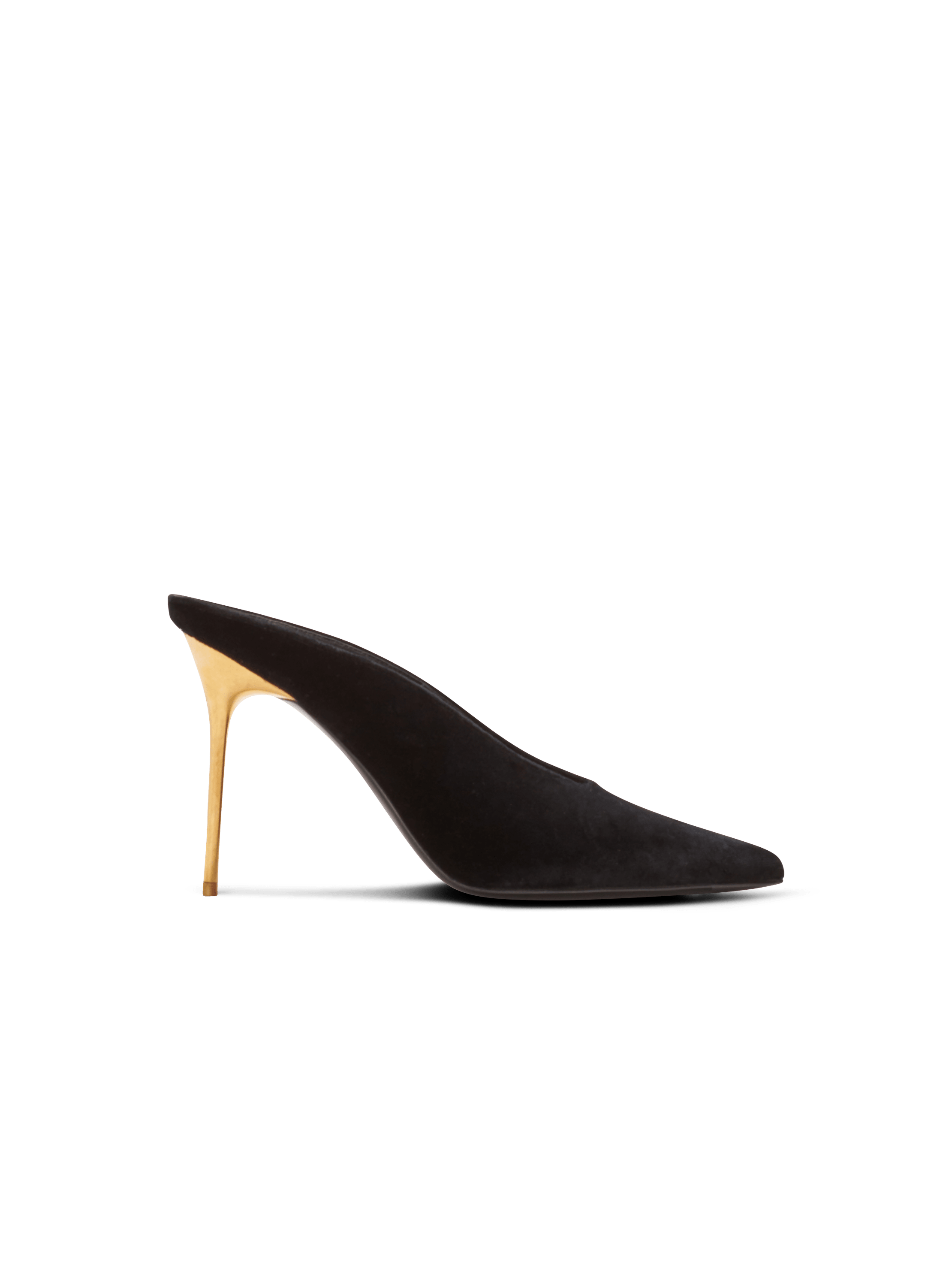 Mules velours femme hot sale