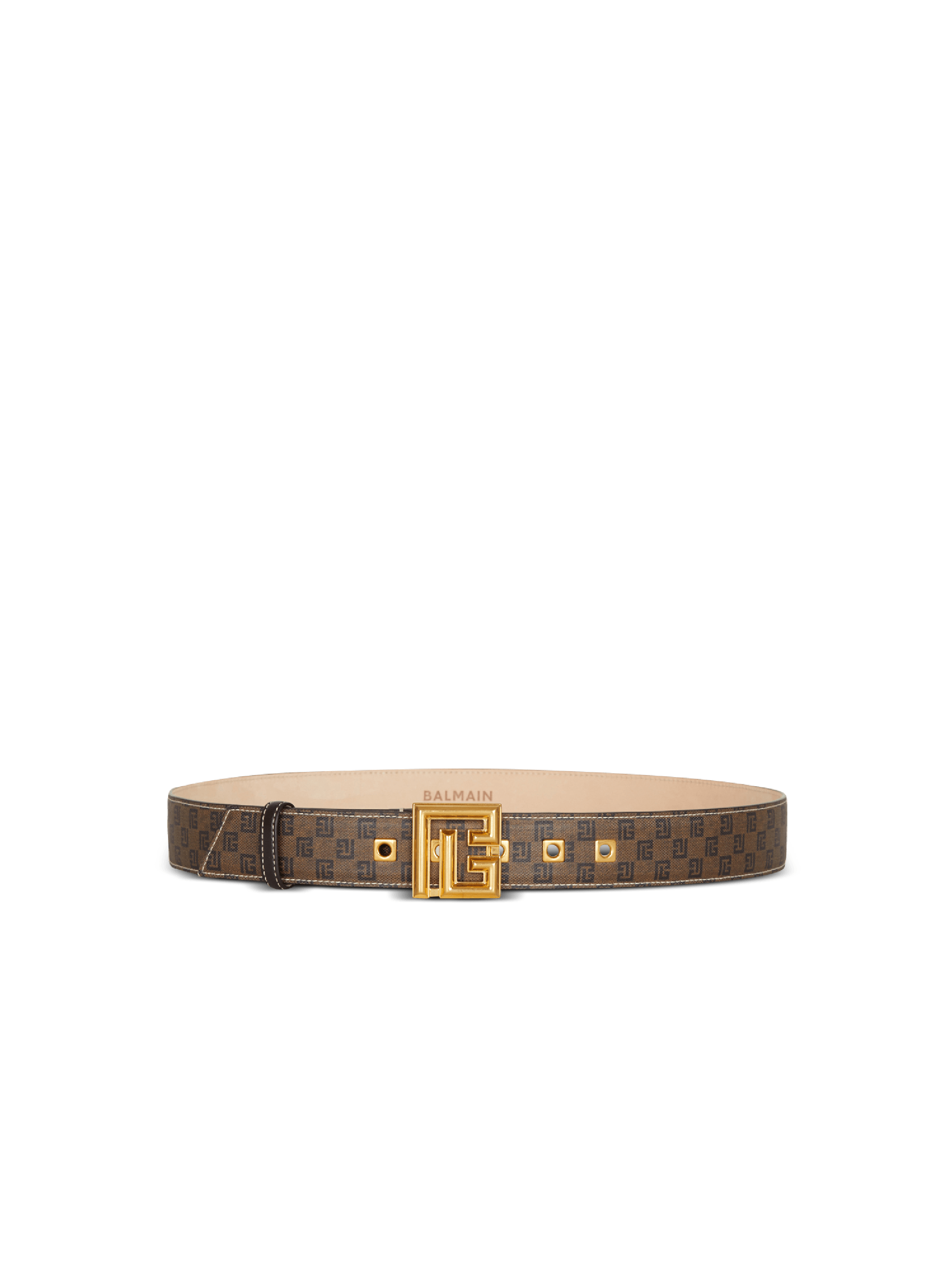 모노그램 왁스 캔버스 소재 P-Belt 벨트
