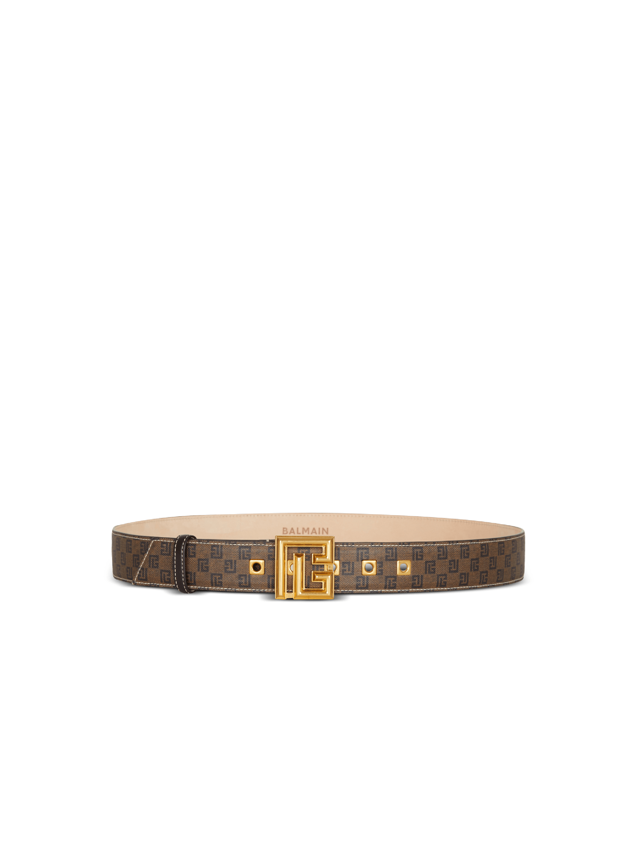 Gürtel P-Belt aus Wachstuch mit Monogramm