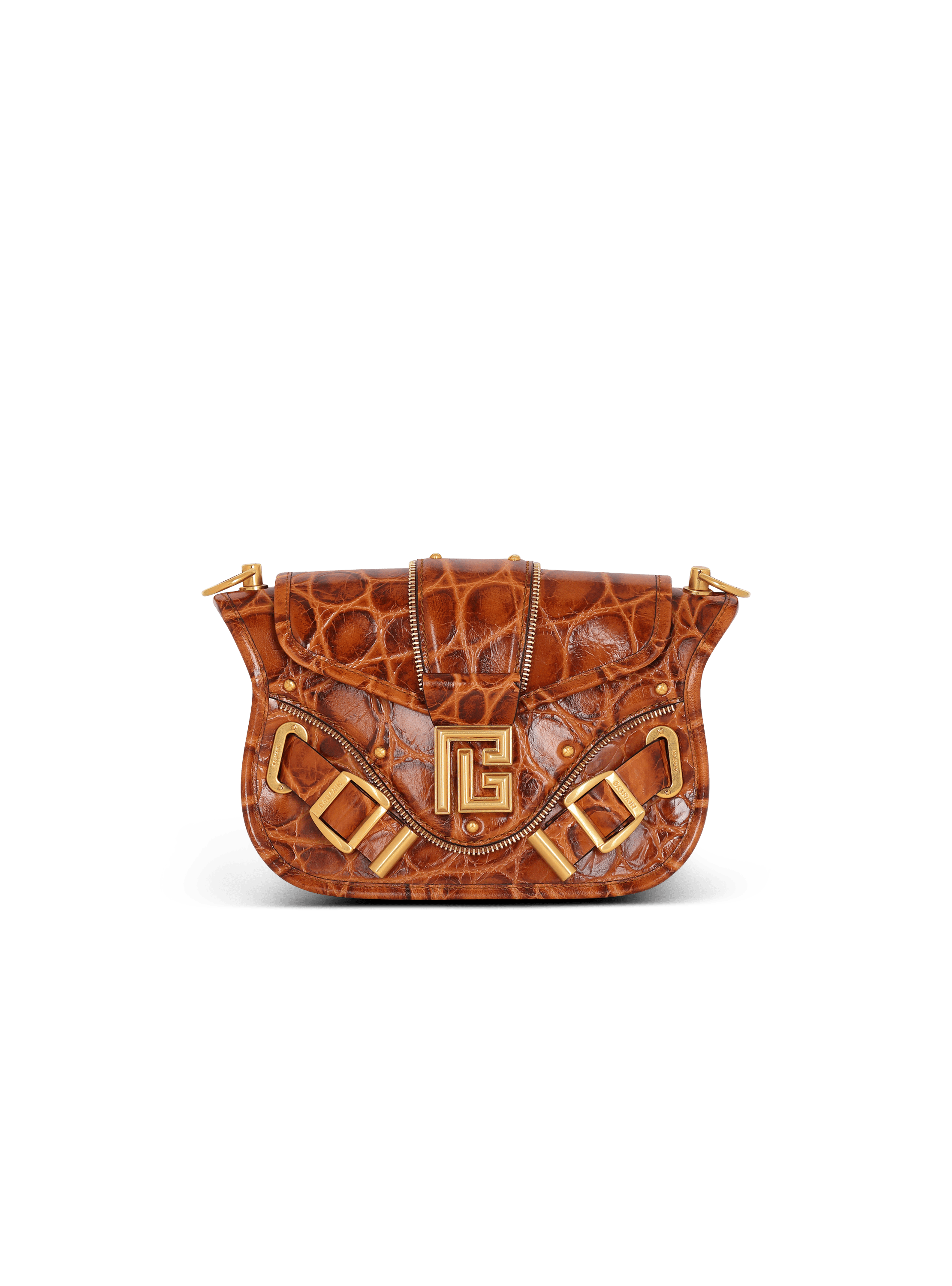 Blaze bag in crocodile-print leather
