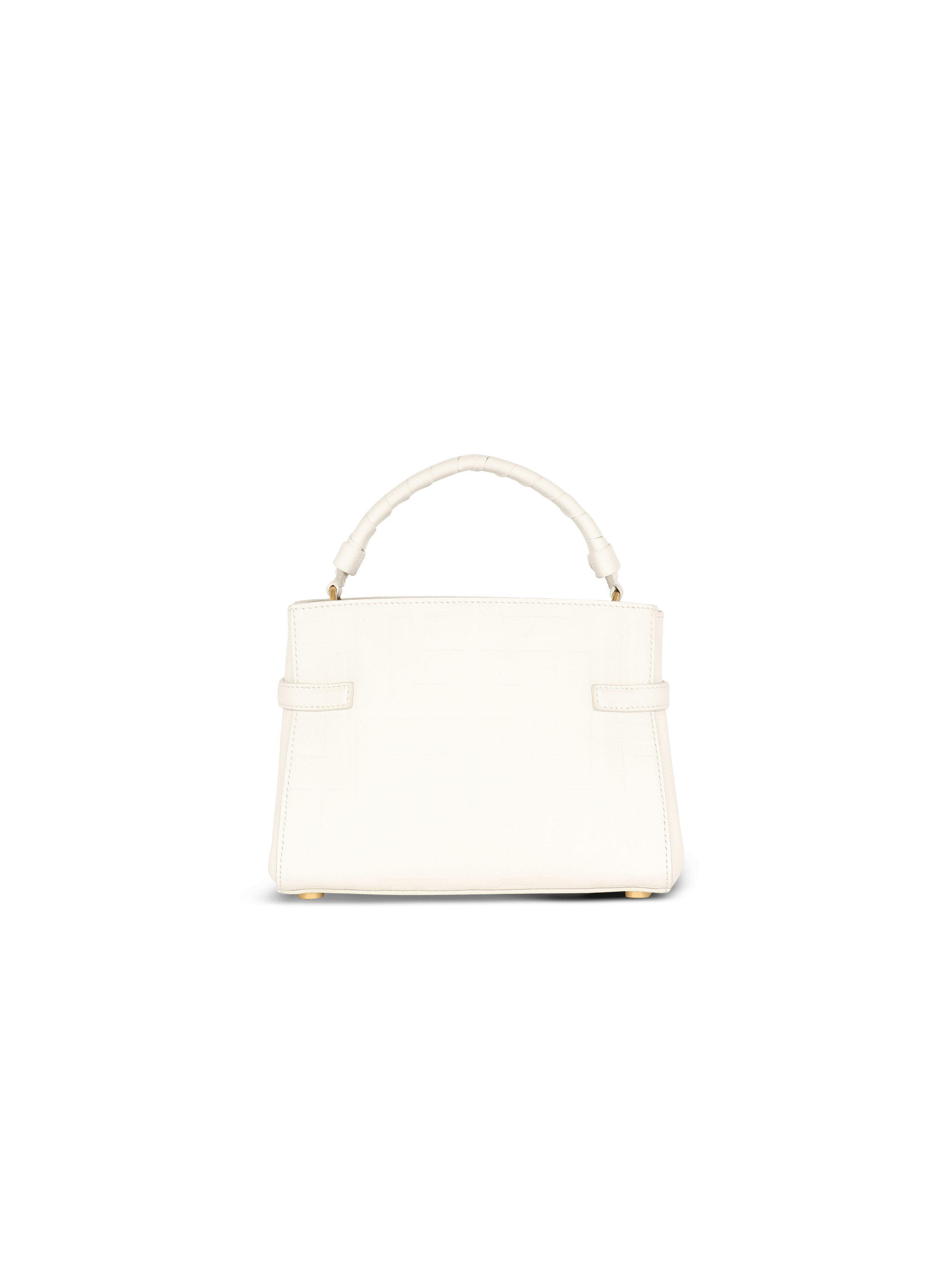 Delvaux White Leather Tempete MM Top Handle Bag