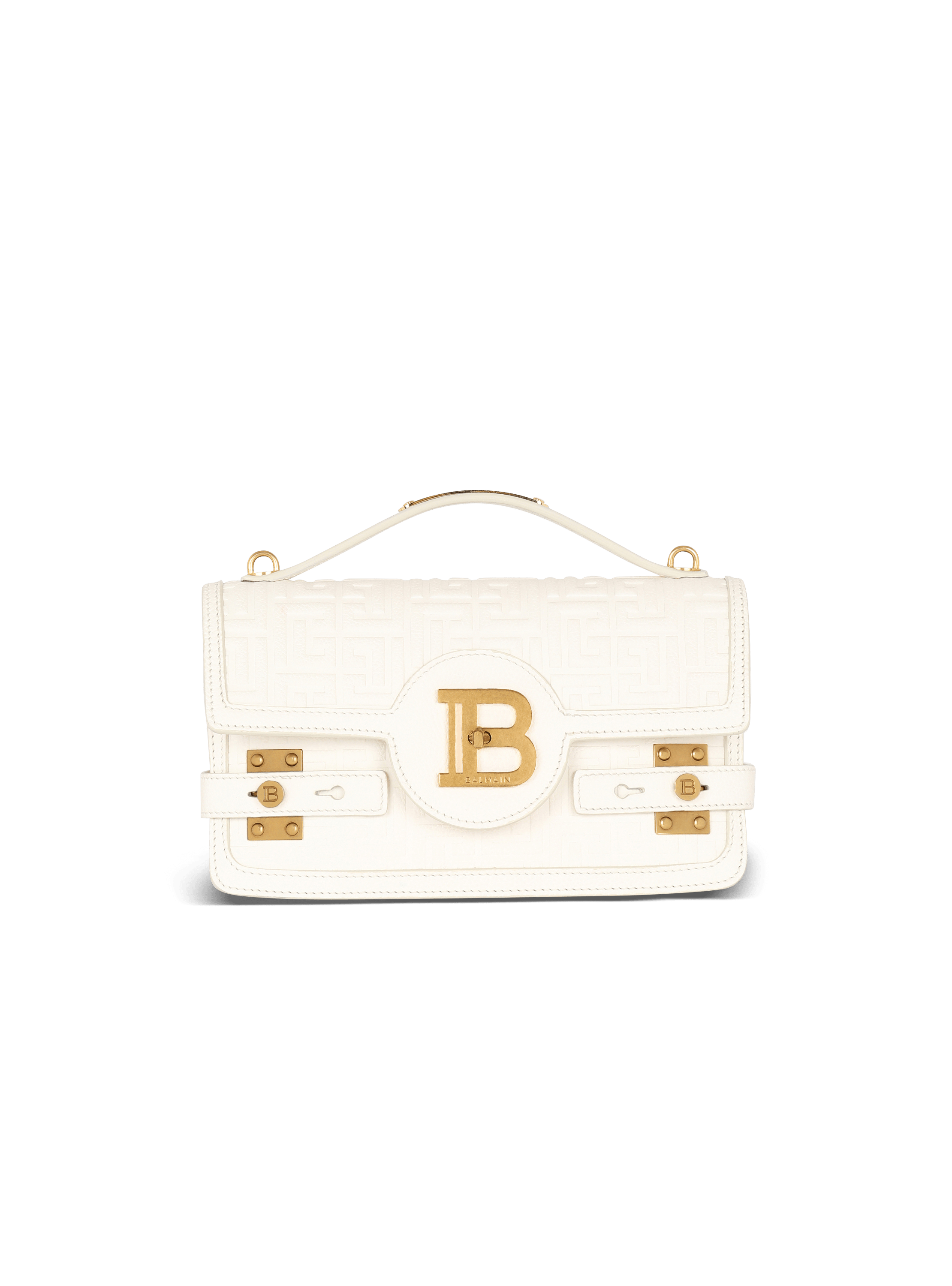 Balmain - B-Buzz Mini Monogrammed Jacquard Bag