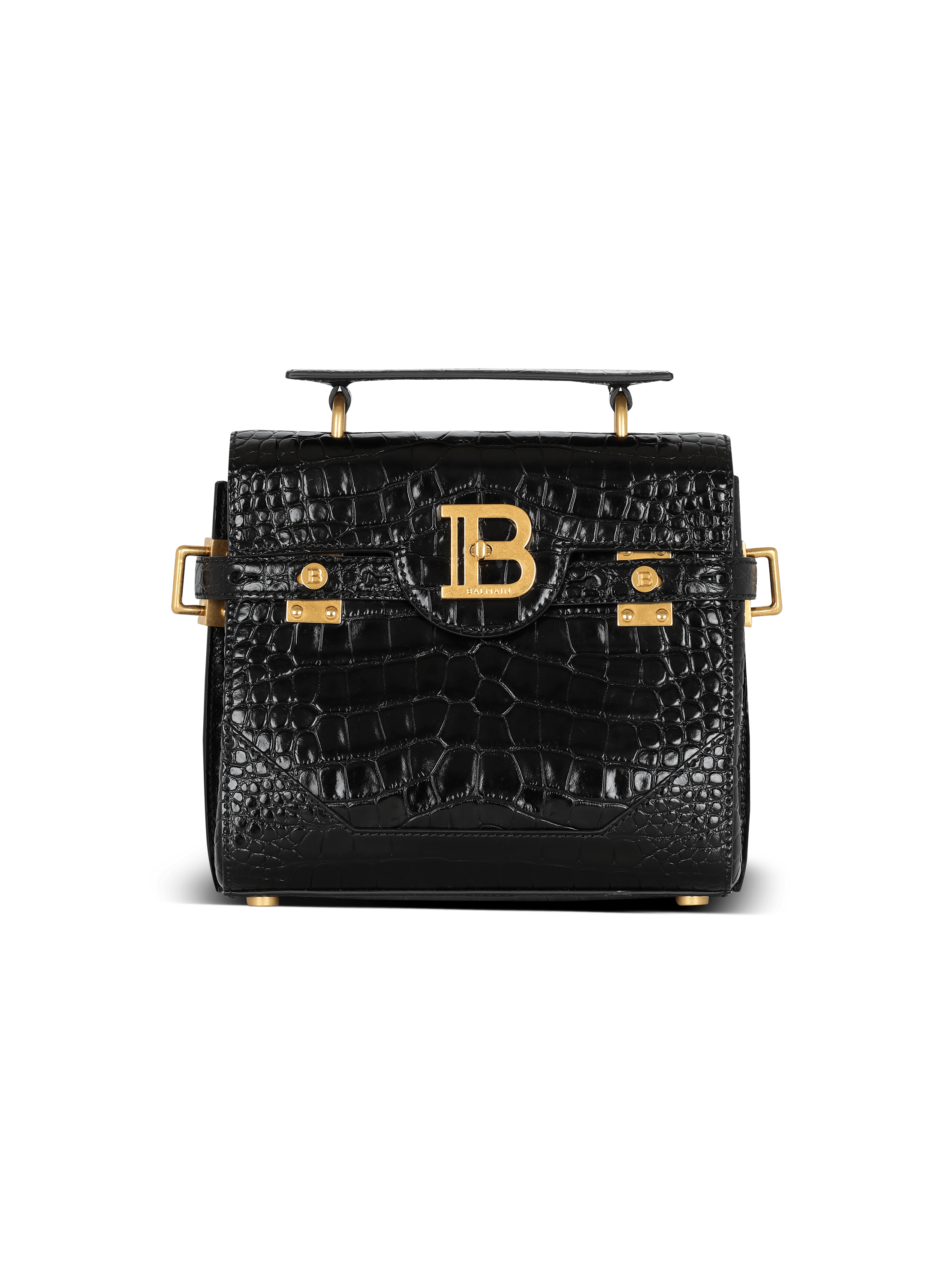 Bolso B-Buzz 23 de piel efecto cocodrilo