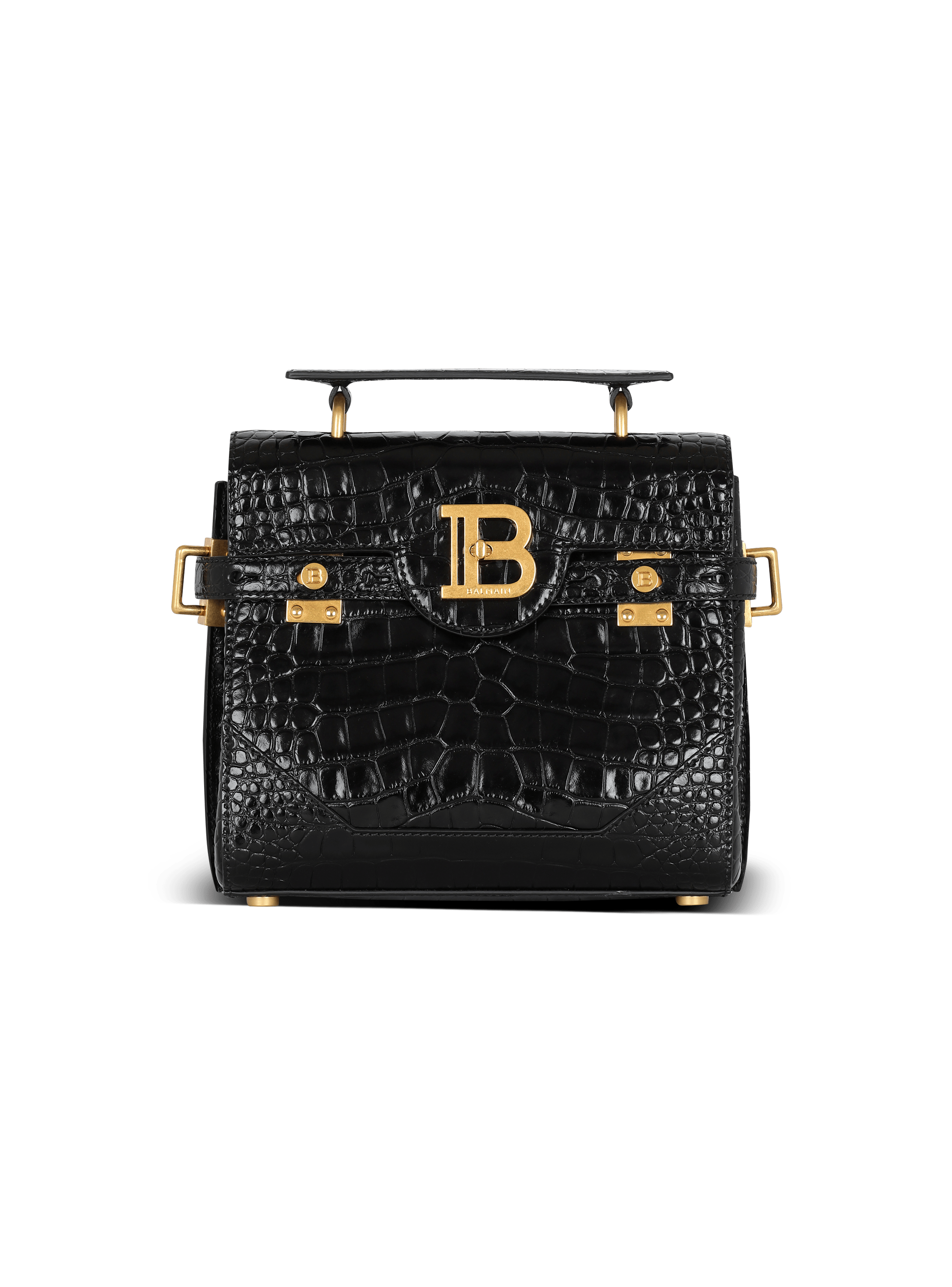 B-Buzz 23 bag in crocodile-print leather