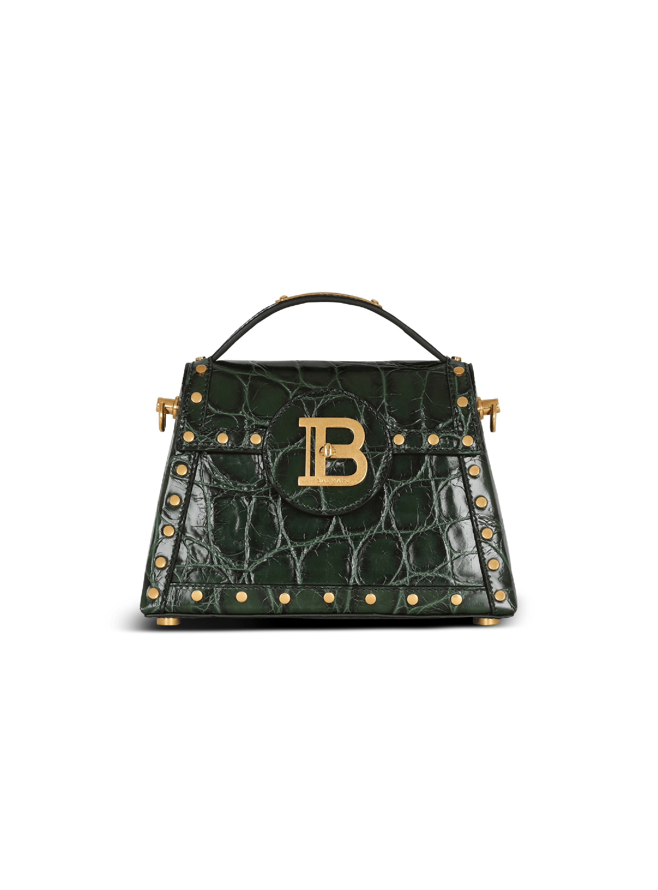 B-Buzz Dynasty bag in crocodile-print leather