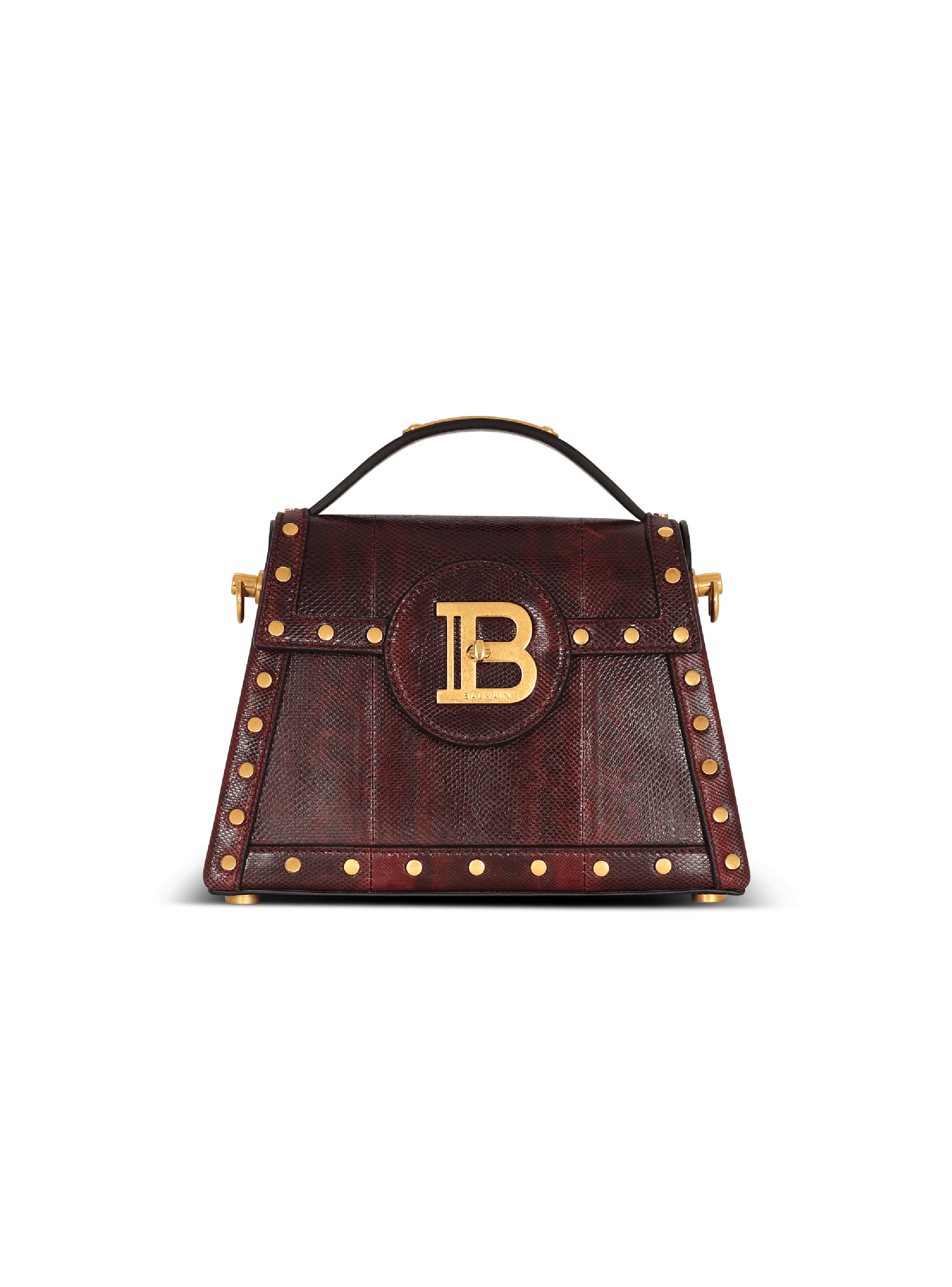 Sac B Buzz Dynasty en cuir Karung rouge Femme BALMAIN