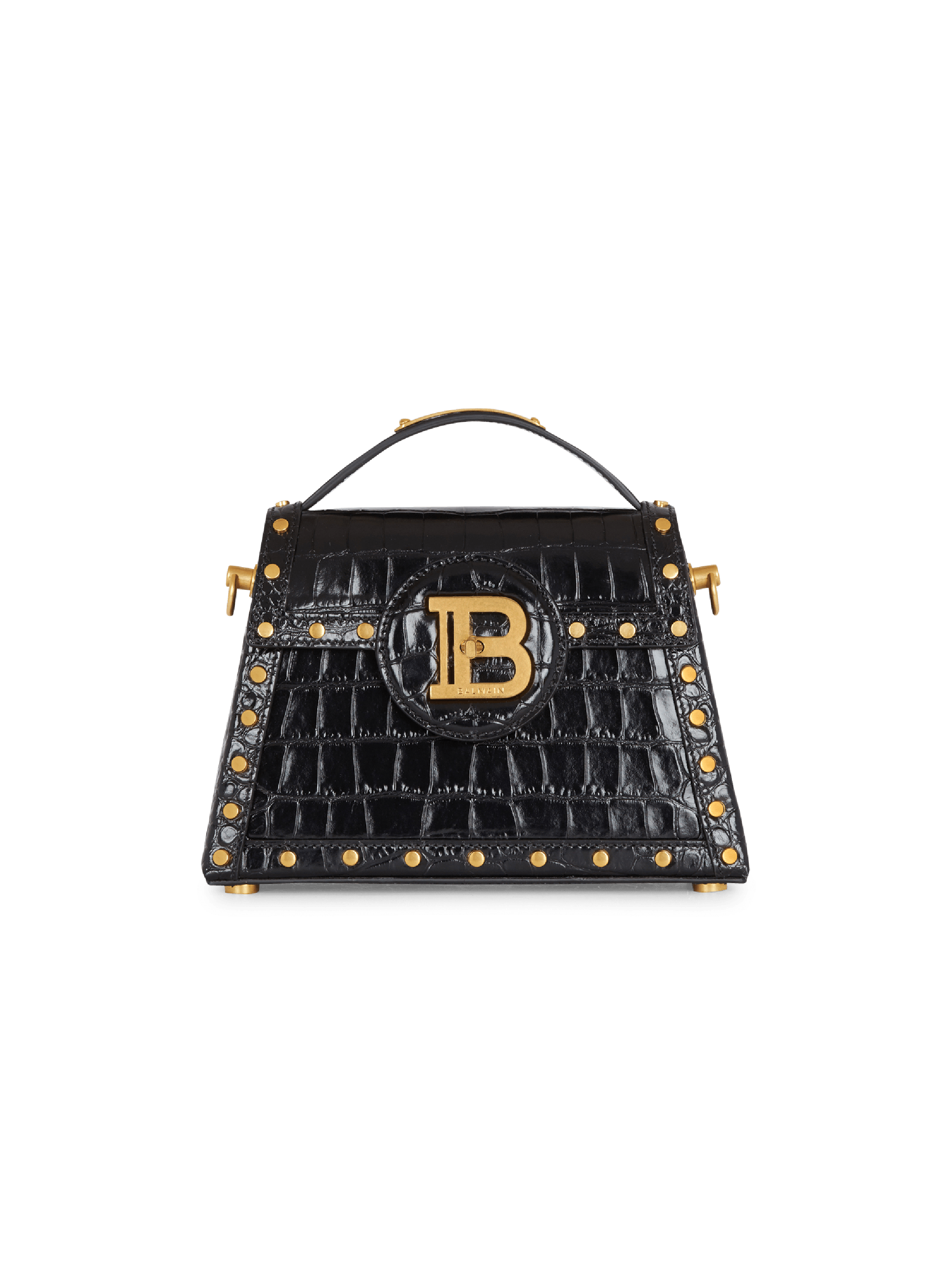 B-Buzz Dynasty bag in crocodile-print leather