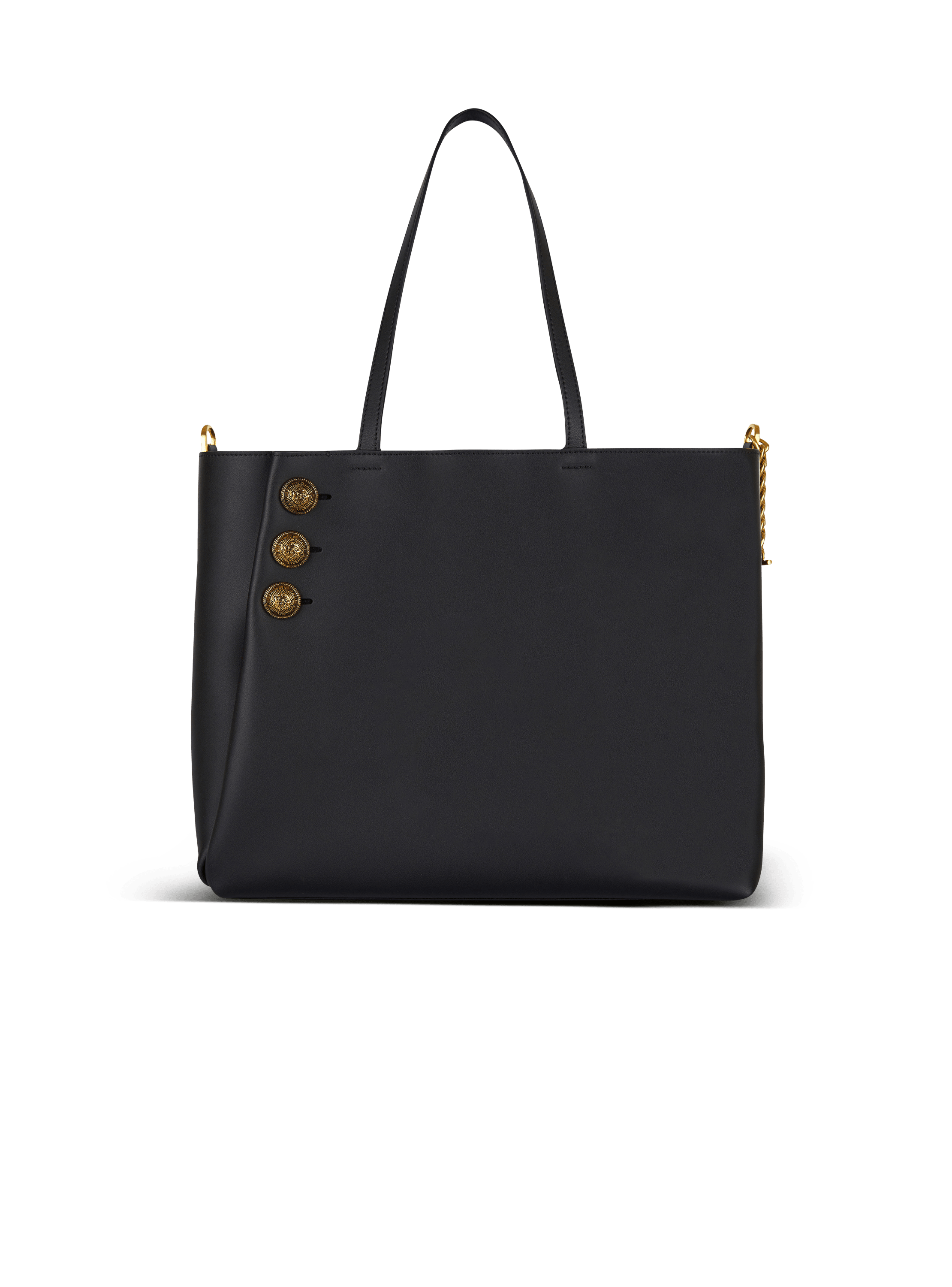 COACH Gallery Tote Bag With Coach Heritage in Black