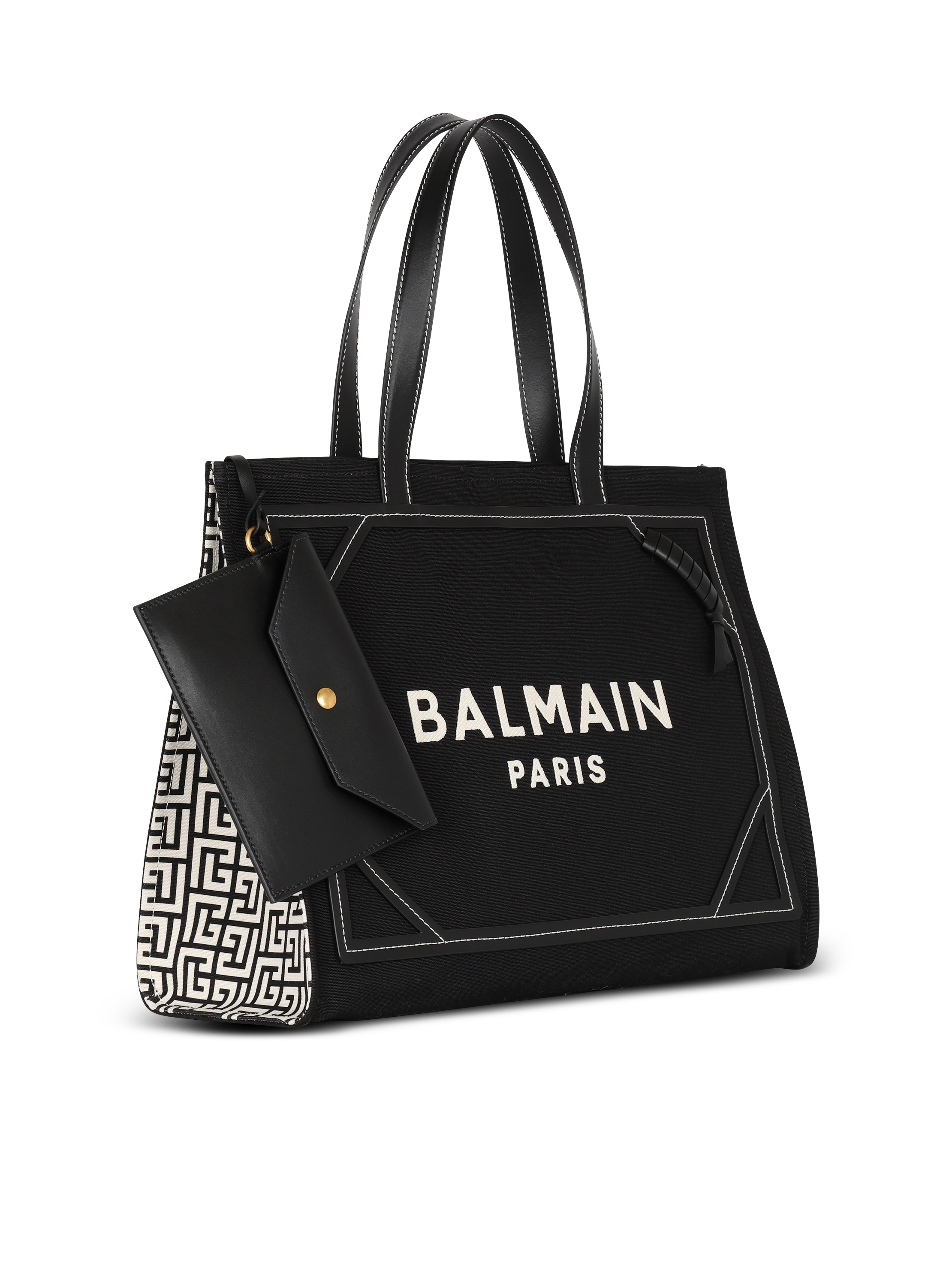 Balmain B-Army 42 Canvas Shopper