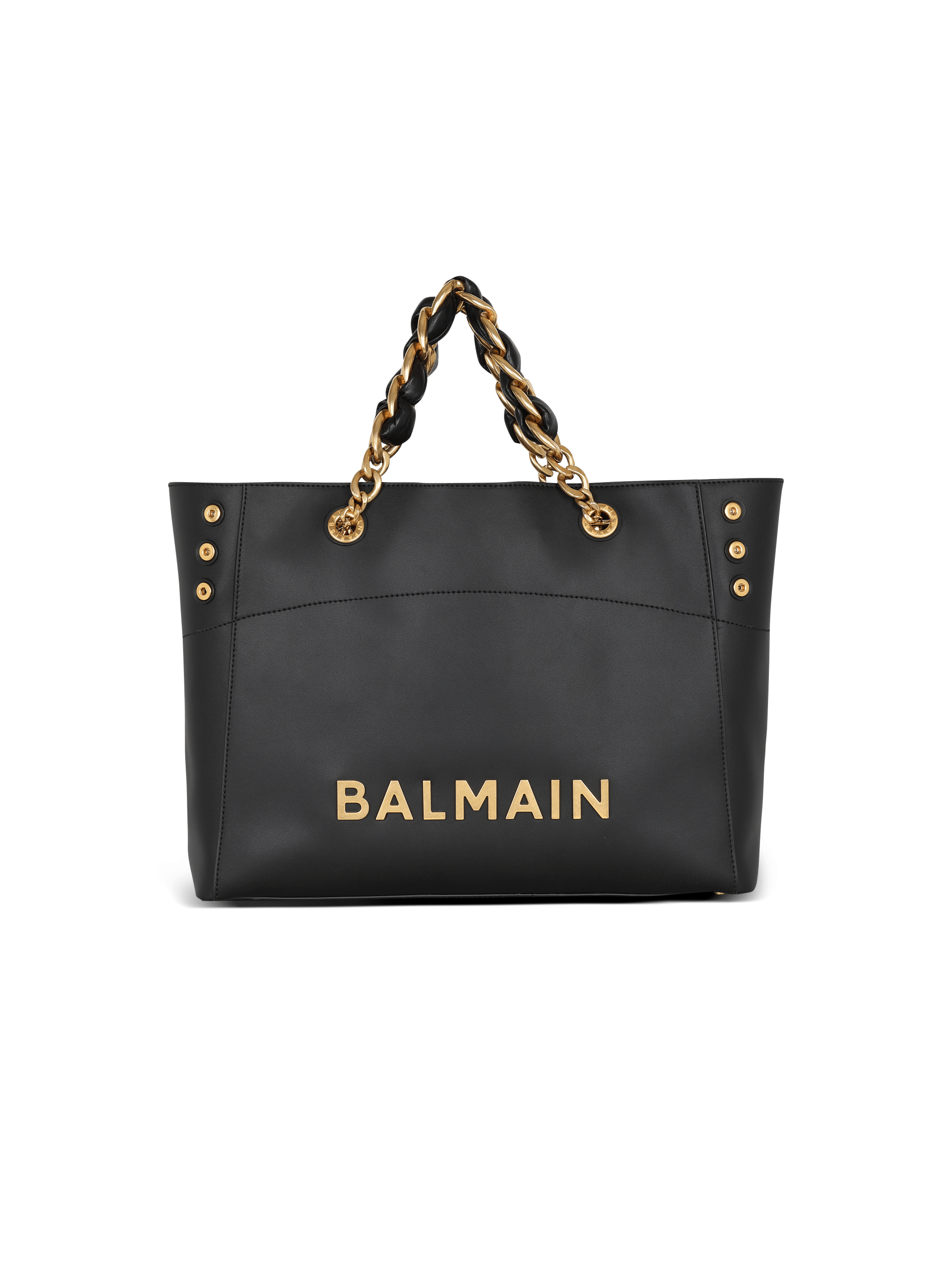 Soft leather bag black | BALMAIN