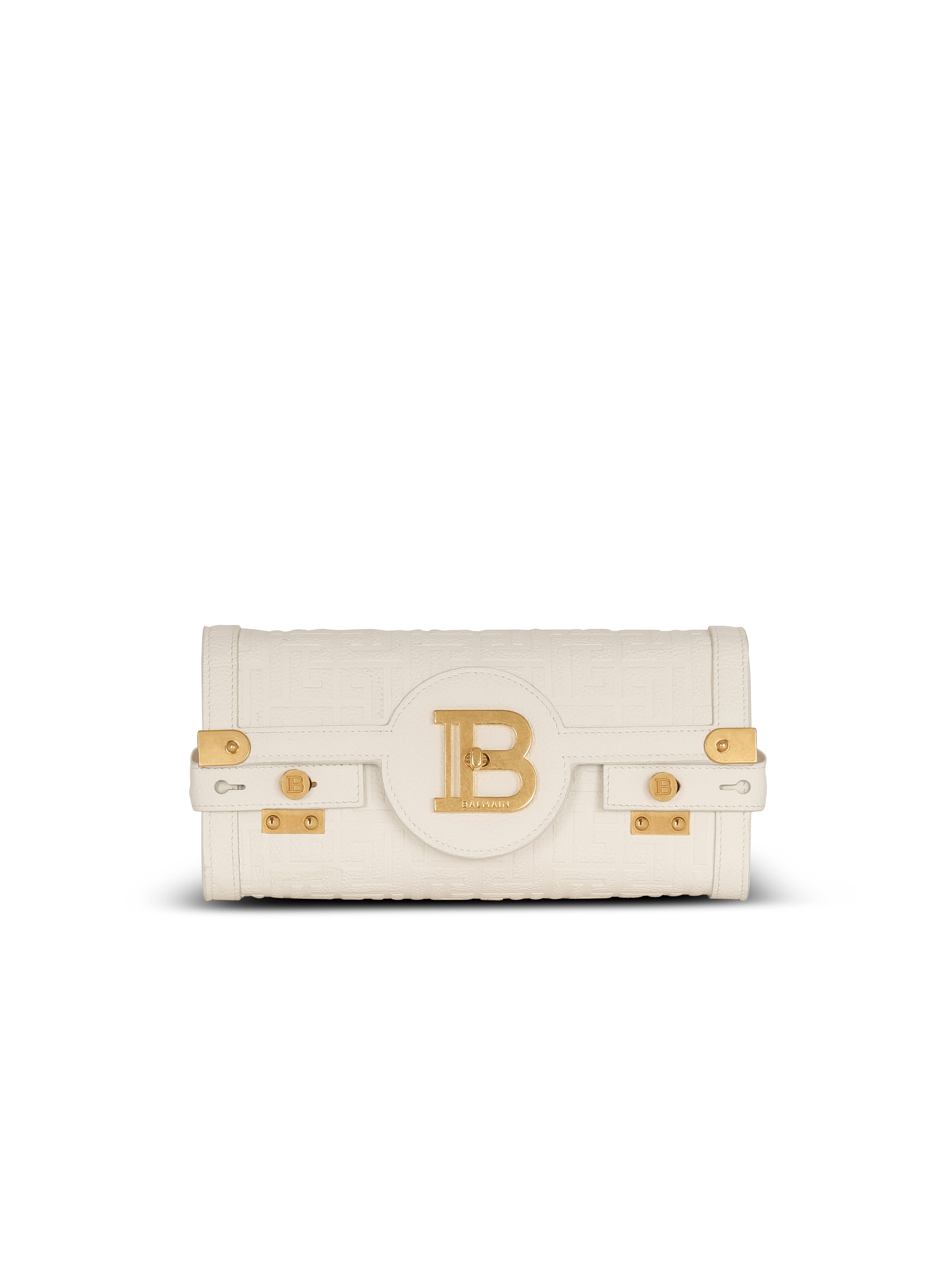 B-Buzz 23 monogrammed grained leather clutch