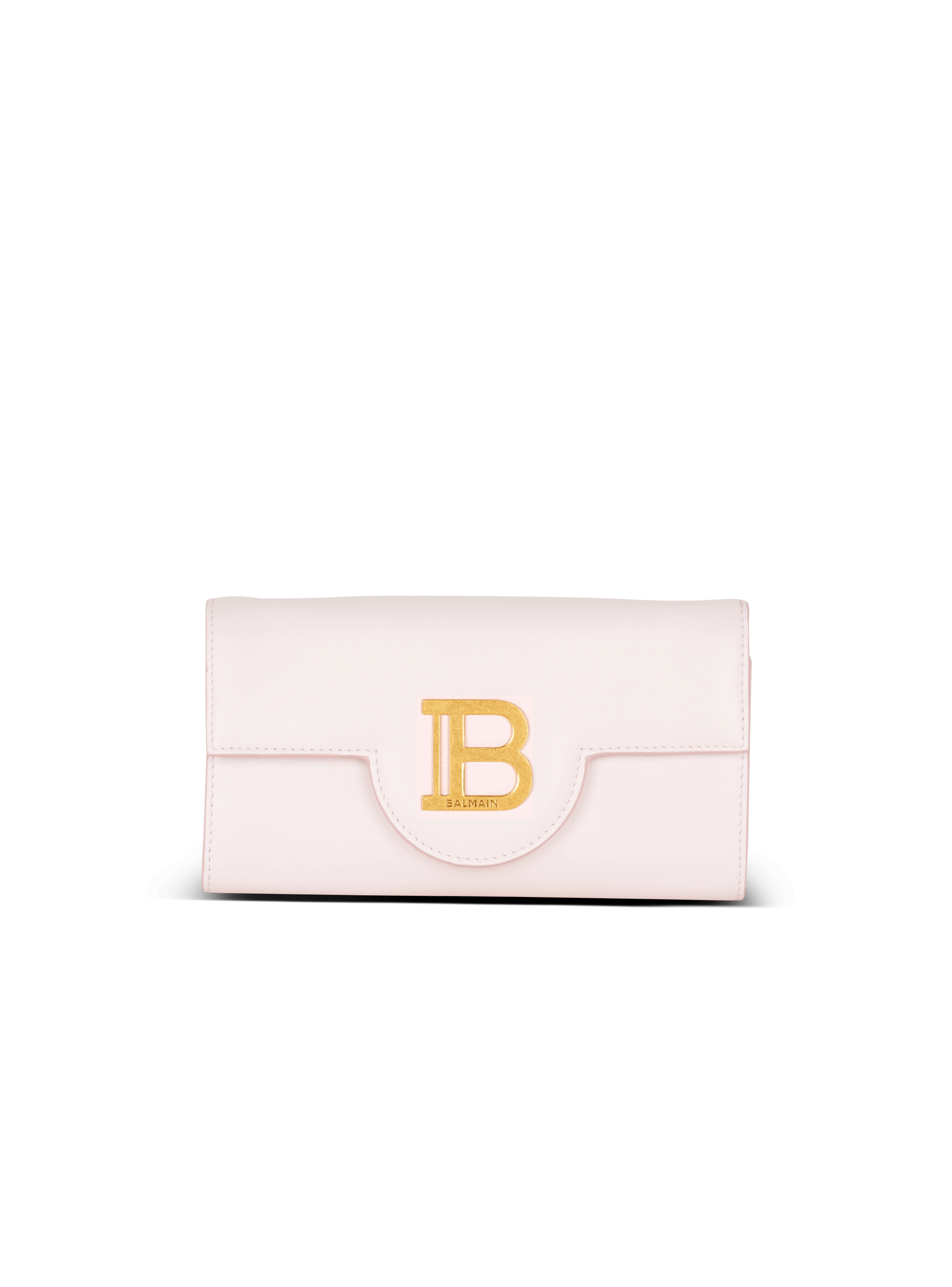 B-Buzz leather wallet pink - Women | BALMAIN