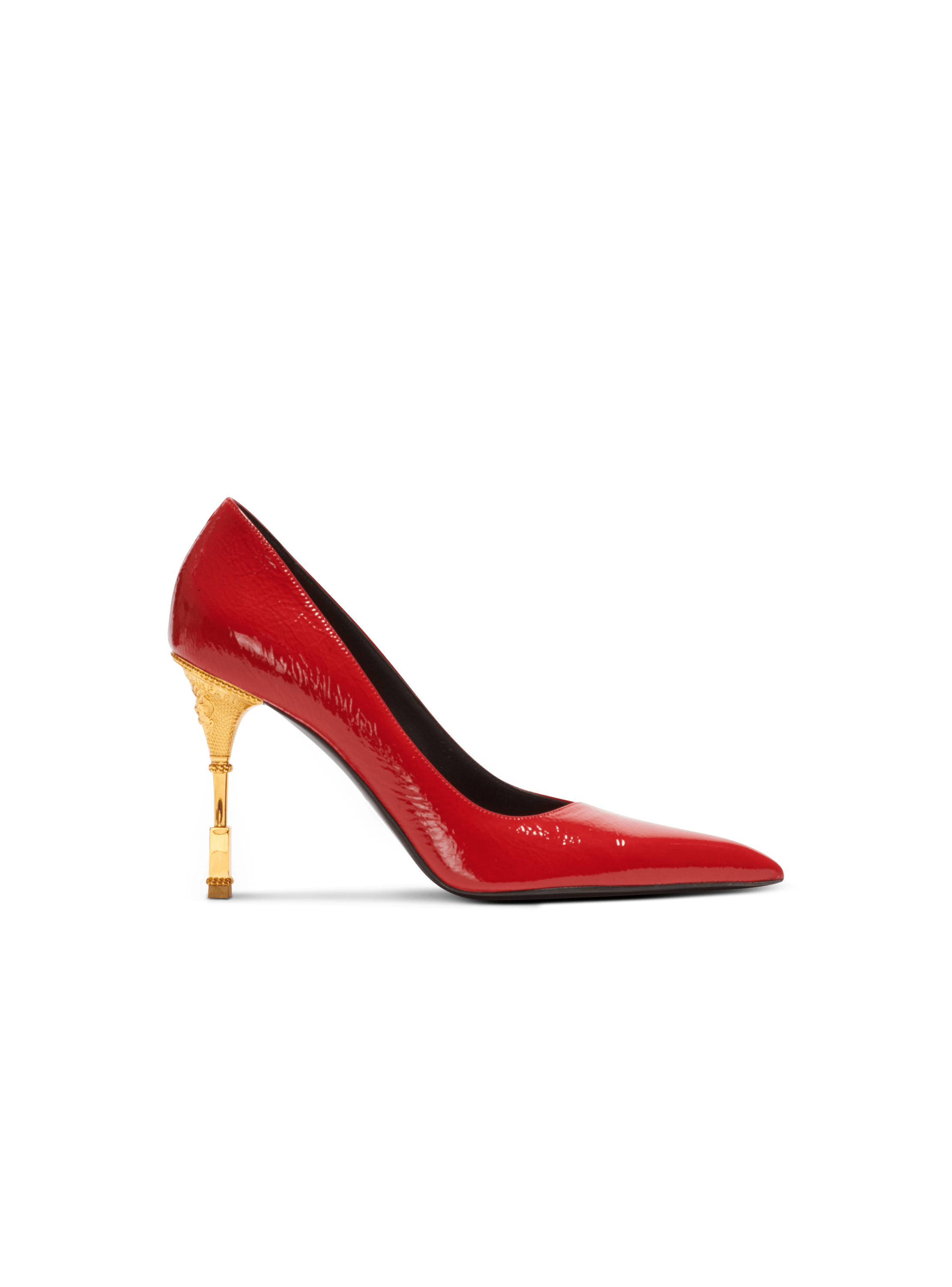 Red leather best sale court shoes