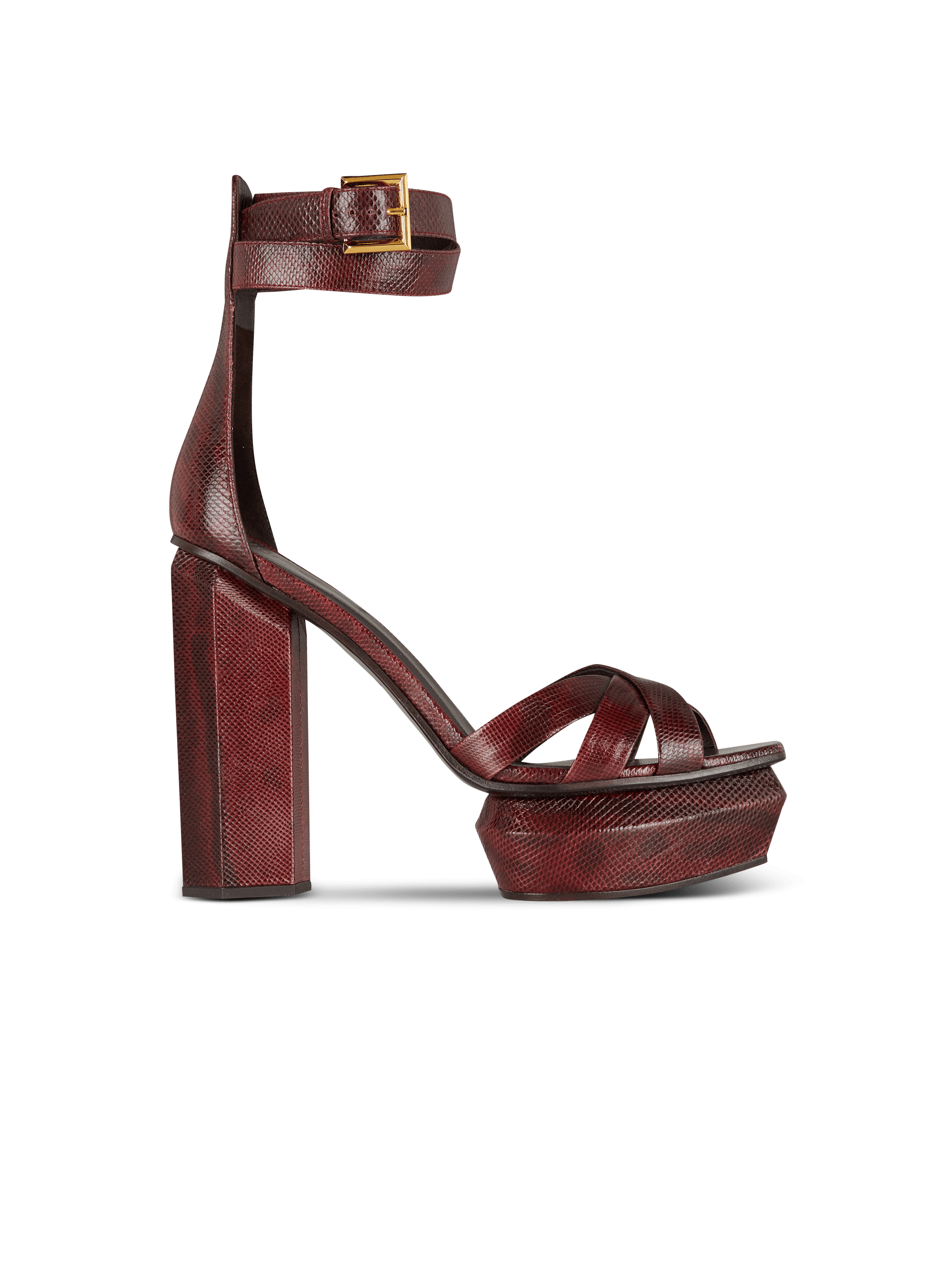 Ava Karung leather platform sandals