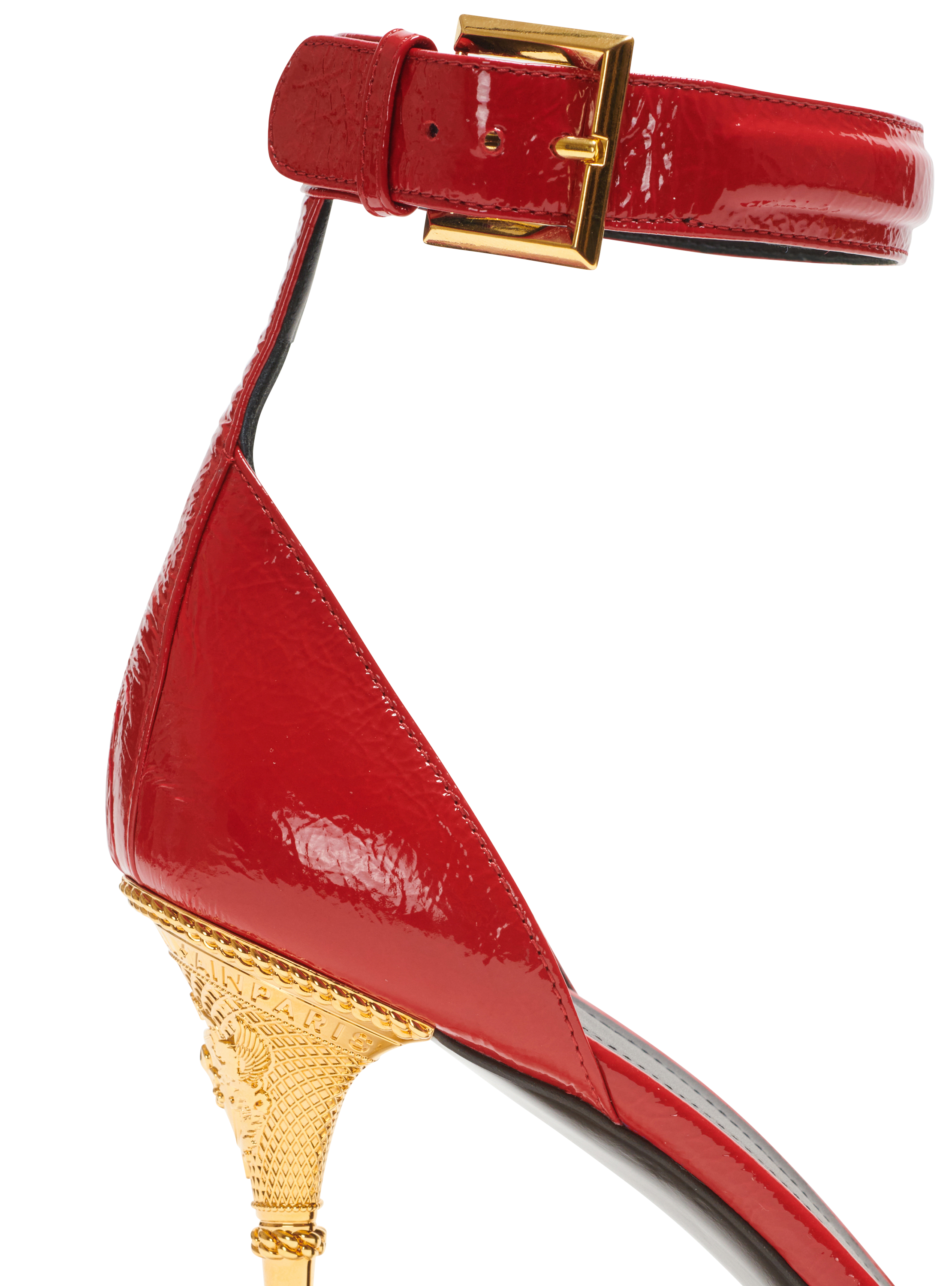 Moneta patent leather sandals red - Women | BALMAIN 