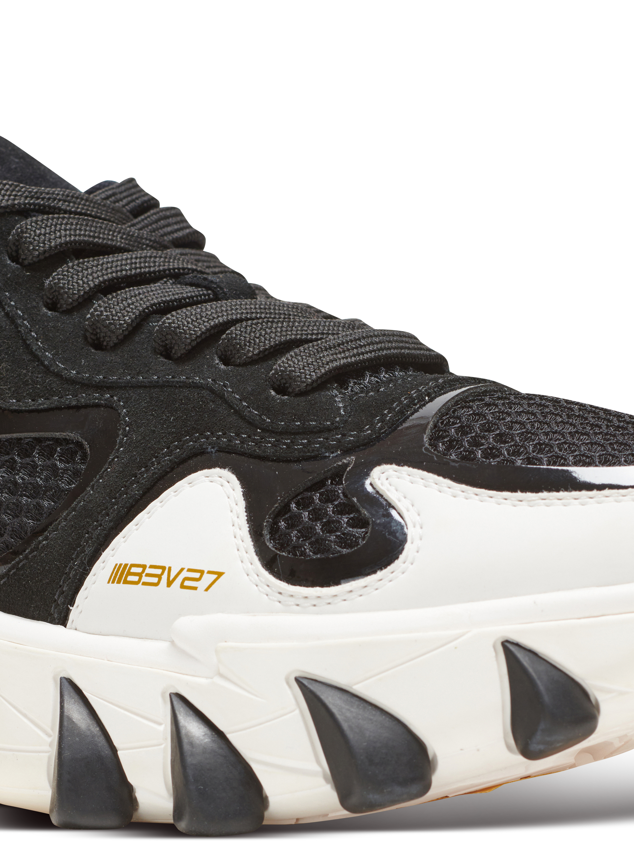 B-East trainer in leather, suede and mesh black - Women