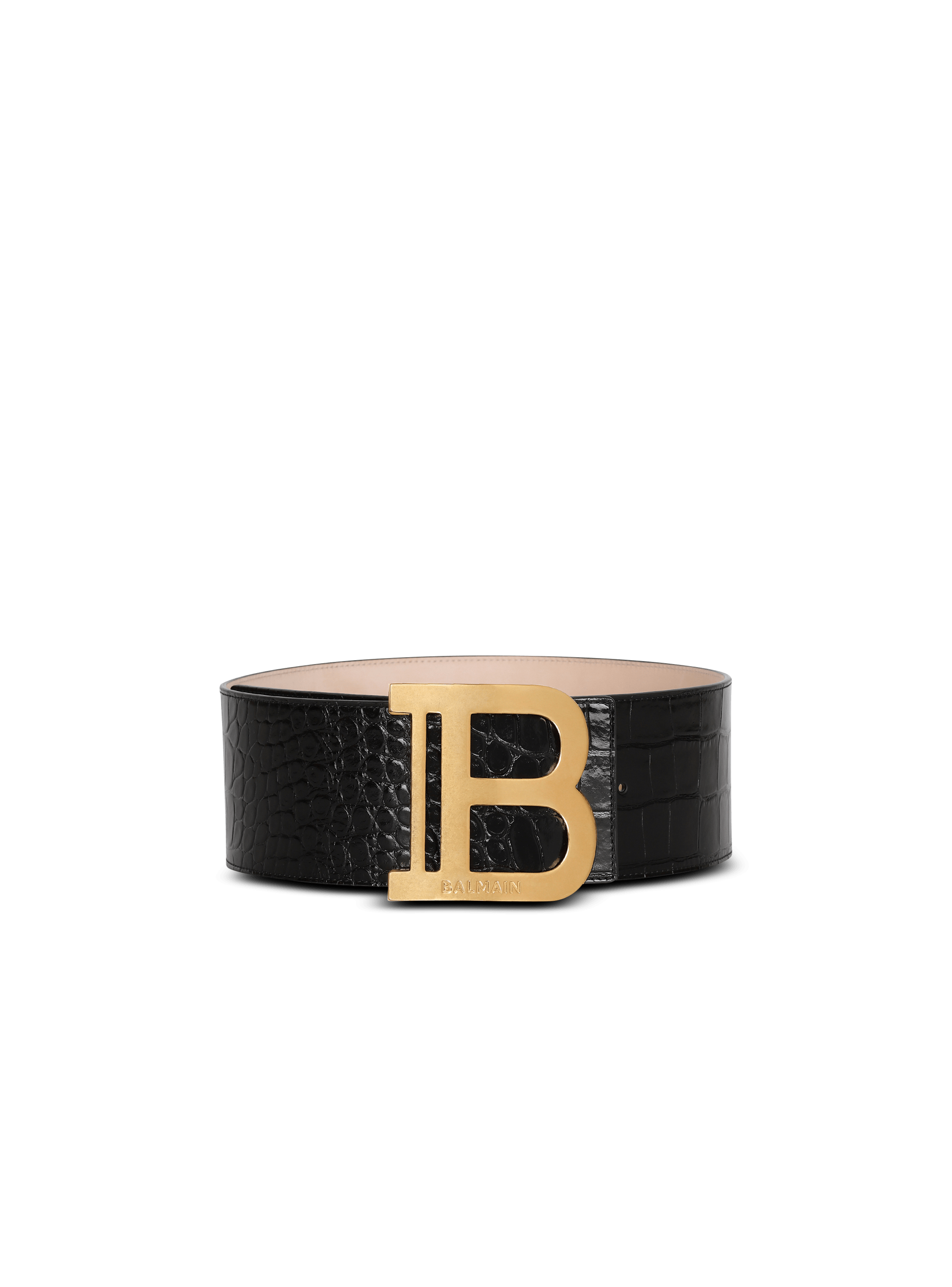 Ceinture B-Belt en cuir effet crocodile