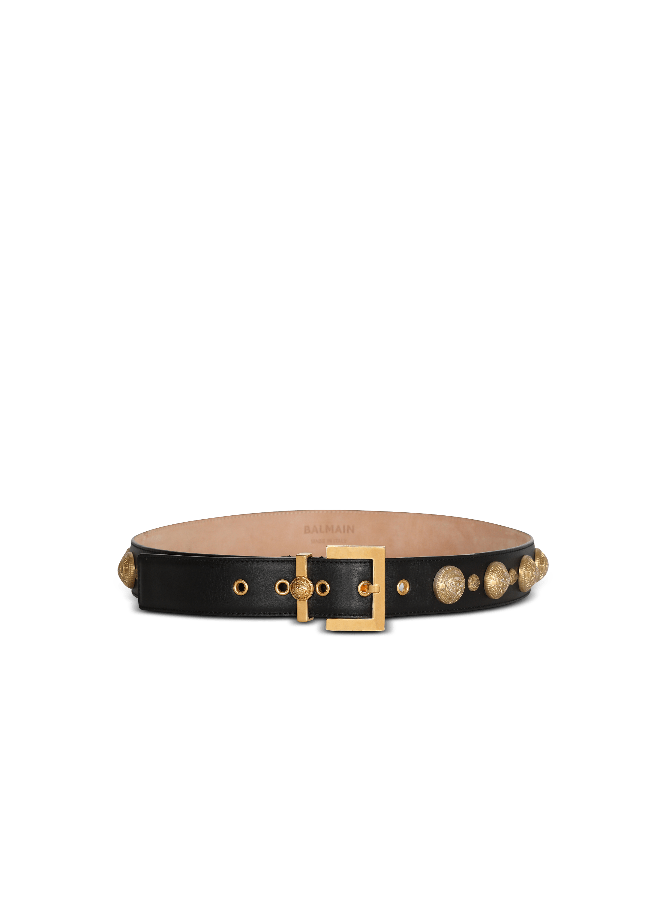 Leather Coin Belt belt black - Women