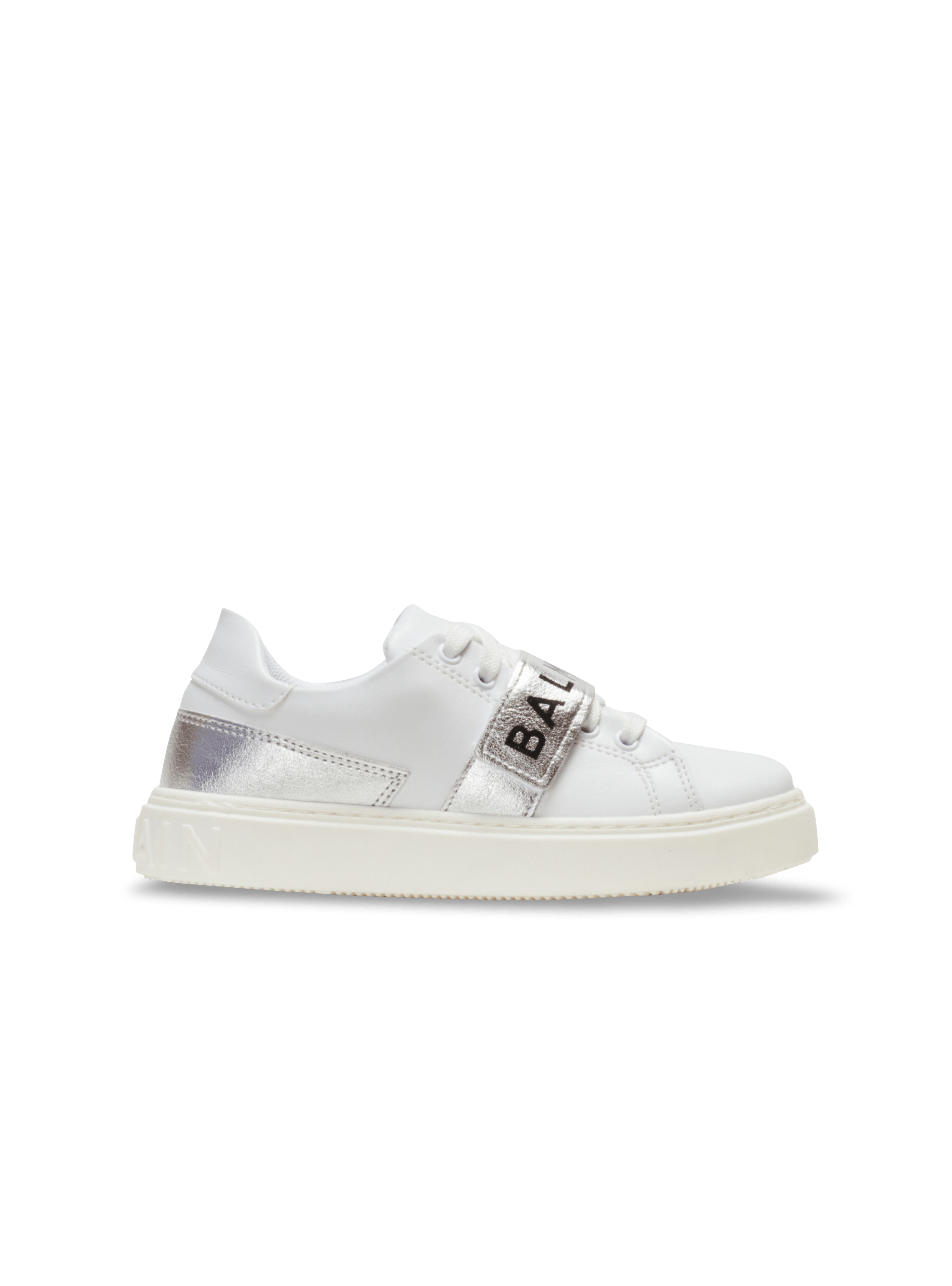 Balmain logo trainers white Child BALMAIN