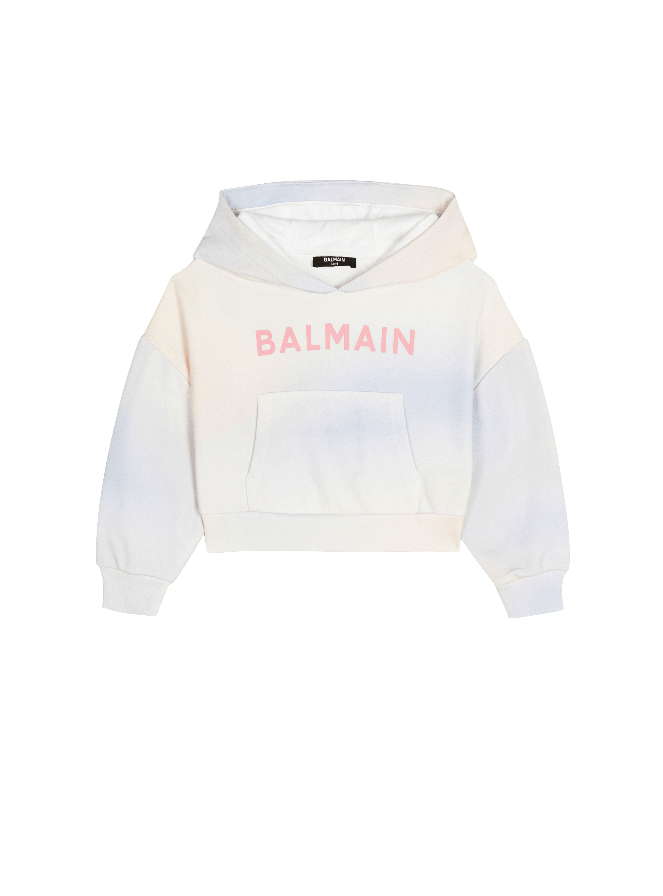 helgen Lignende Skur Cotton tie-dye hoodie with Balmain logo multicolor - Child | BALMAIN