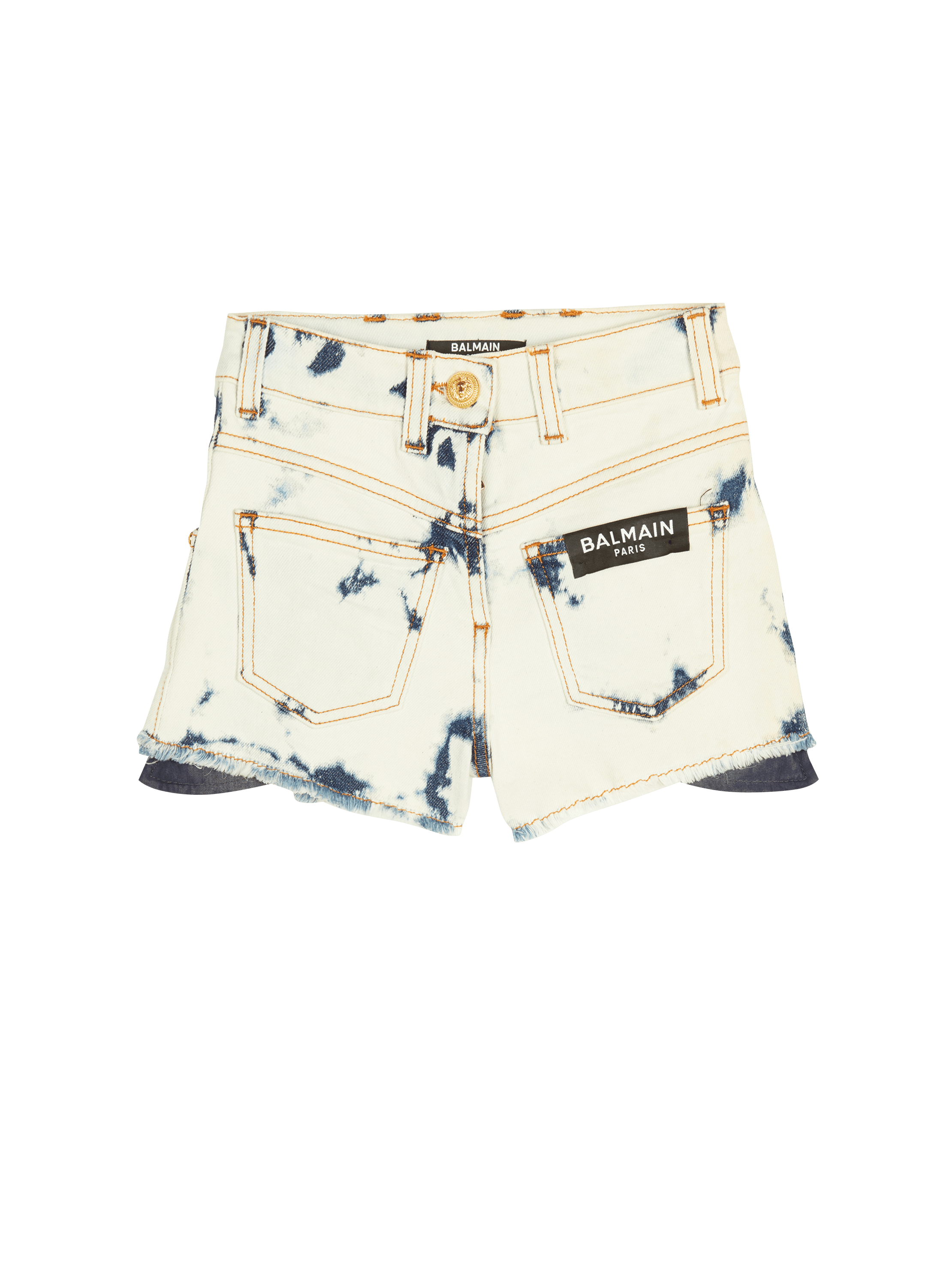 Batik-Shorts aus Denim