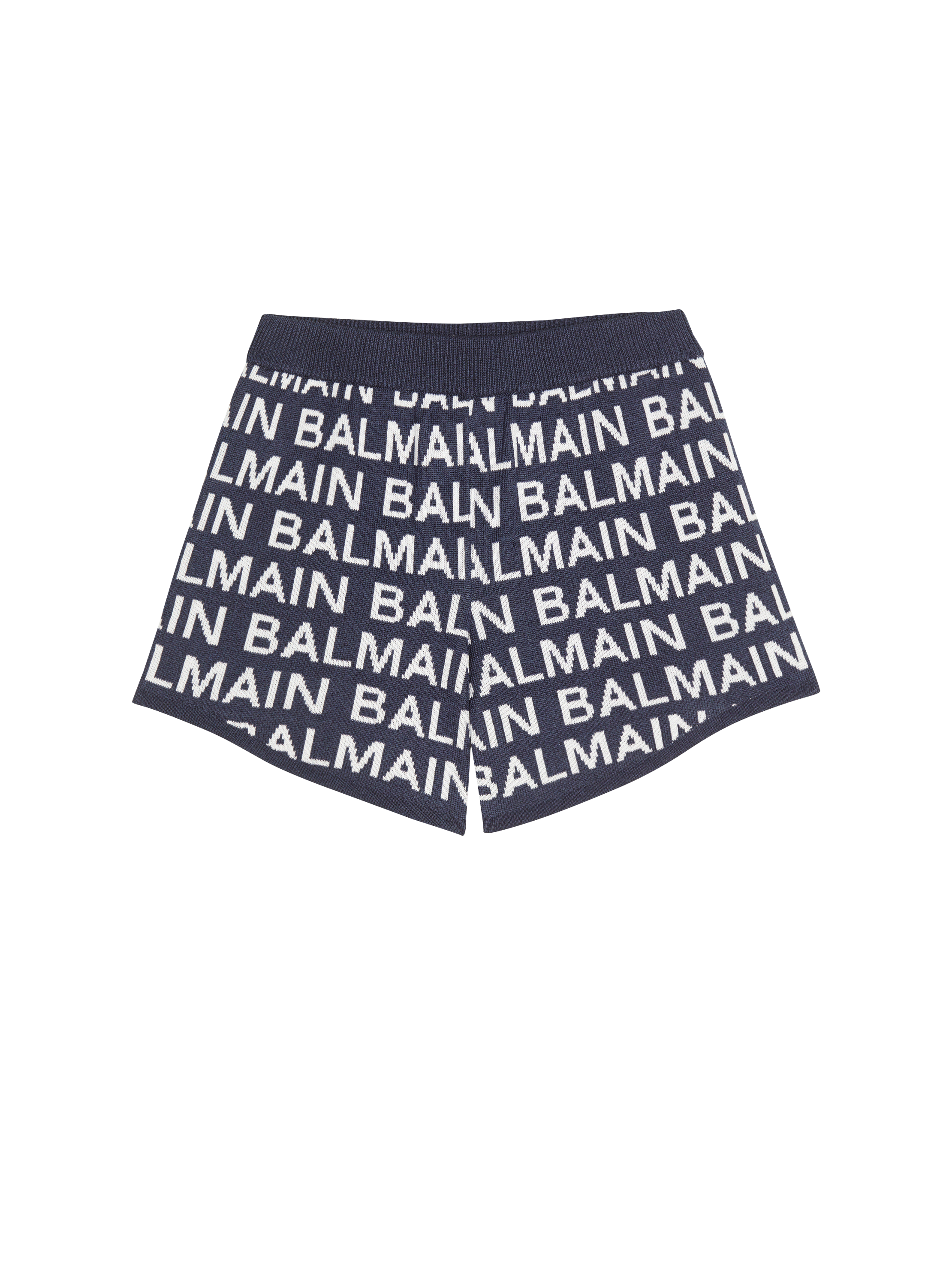 Cotton shorts with Balmain logo