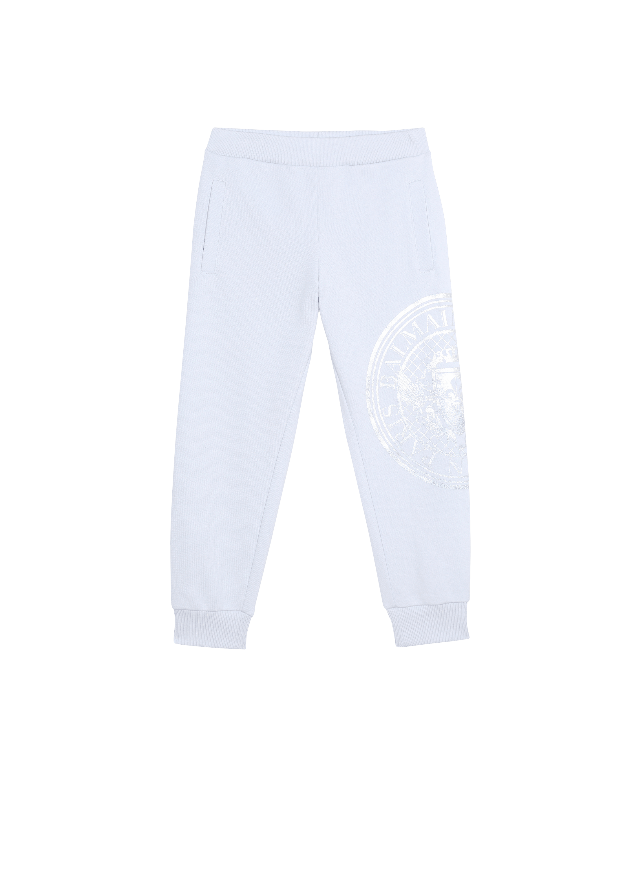 Cotton jogging bottoms with Balmain logo