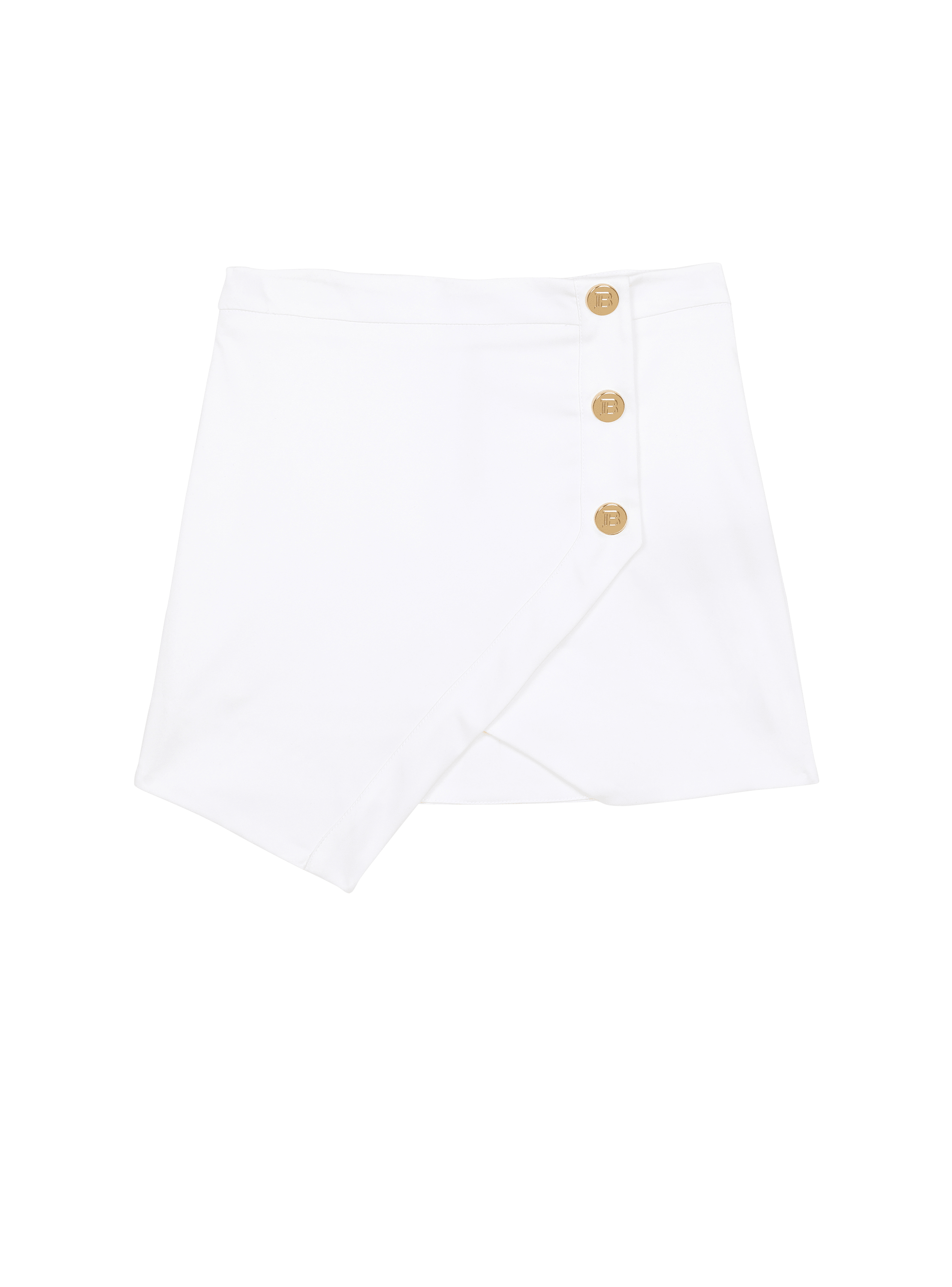 Asymmetric cotton skirt
