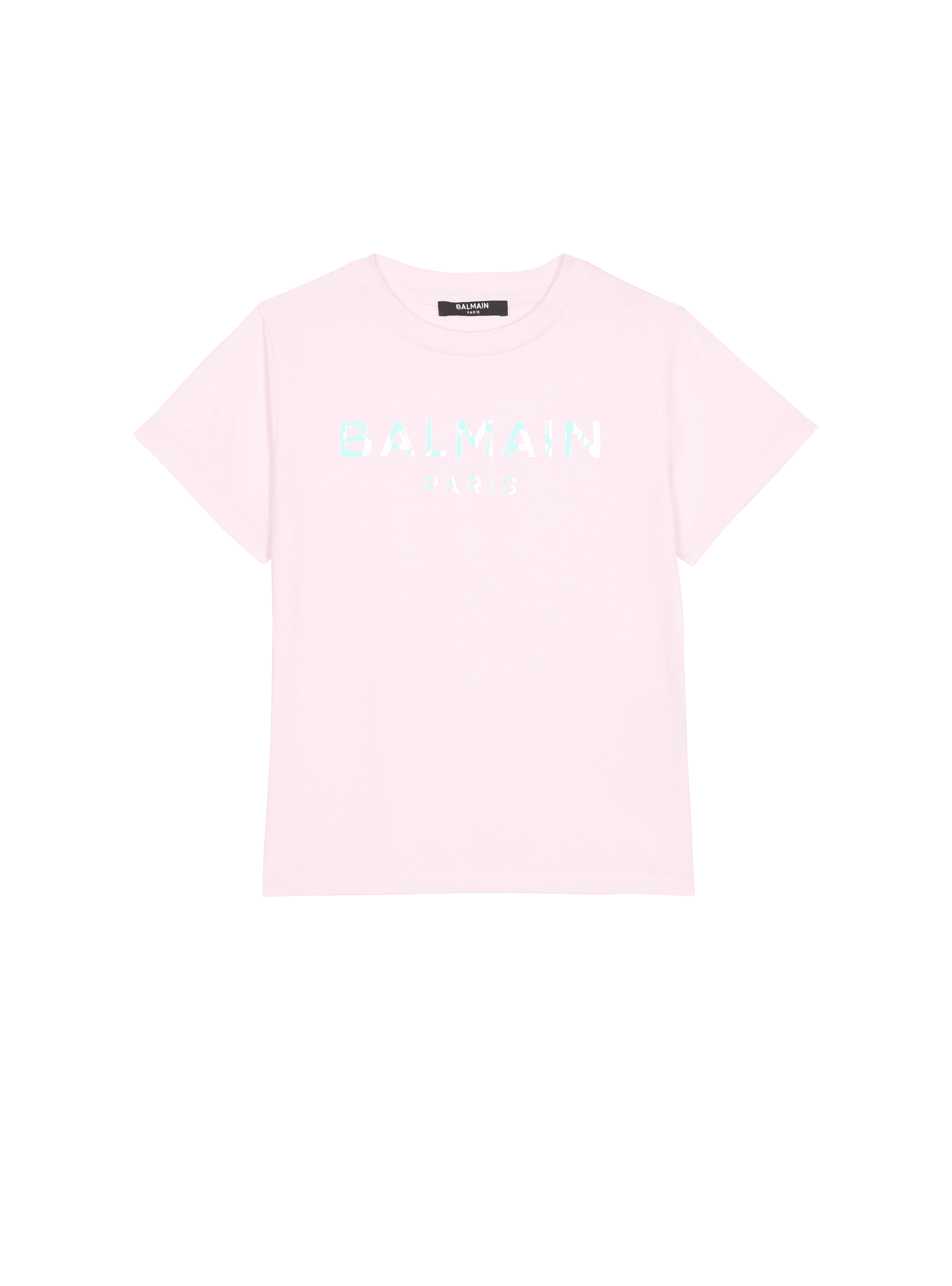T-shirt en coton à logo Balmain