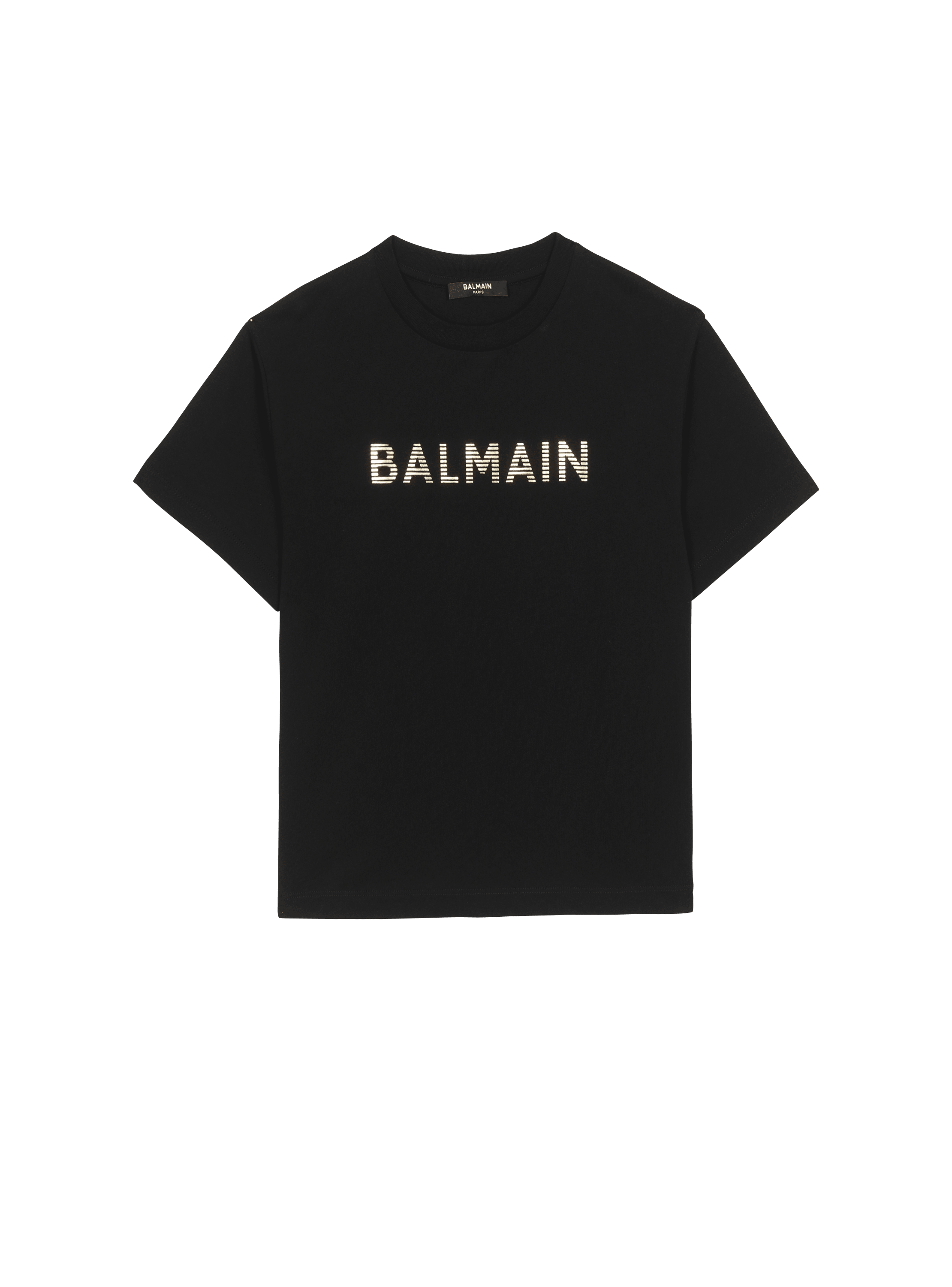 T-shirt en coton à logo Balmain