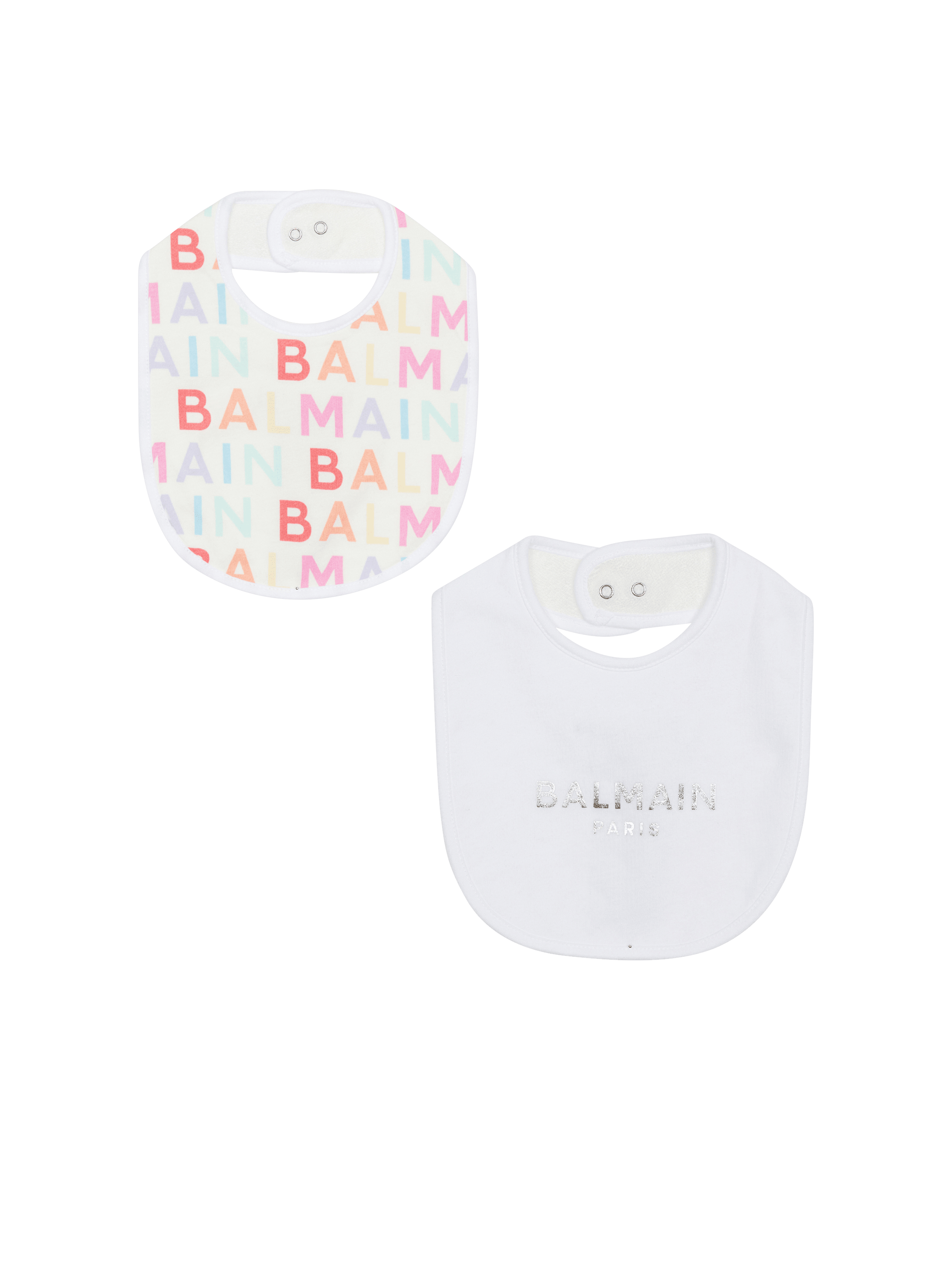Set of bibs with Balmain logos
