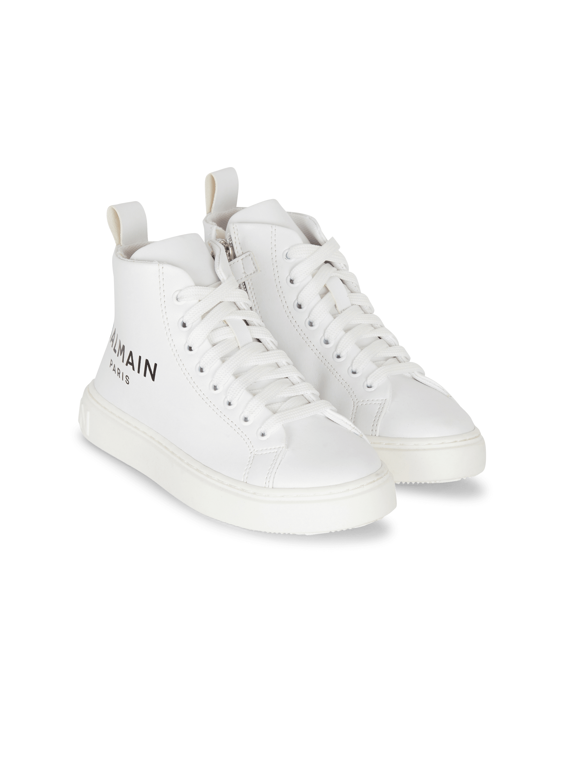 High-Top-Sneakers aus Leder