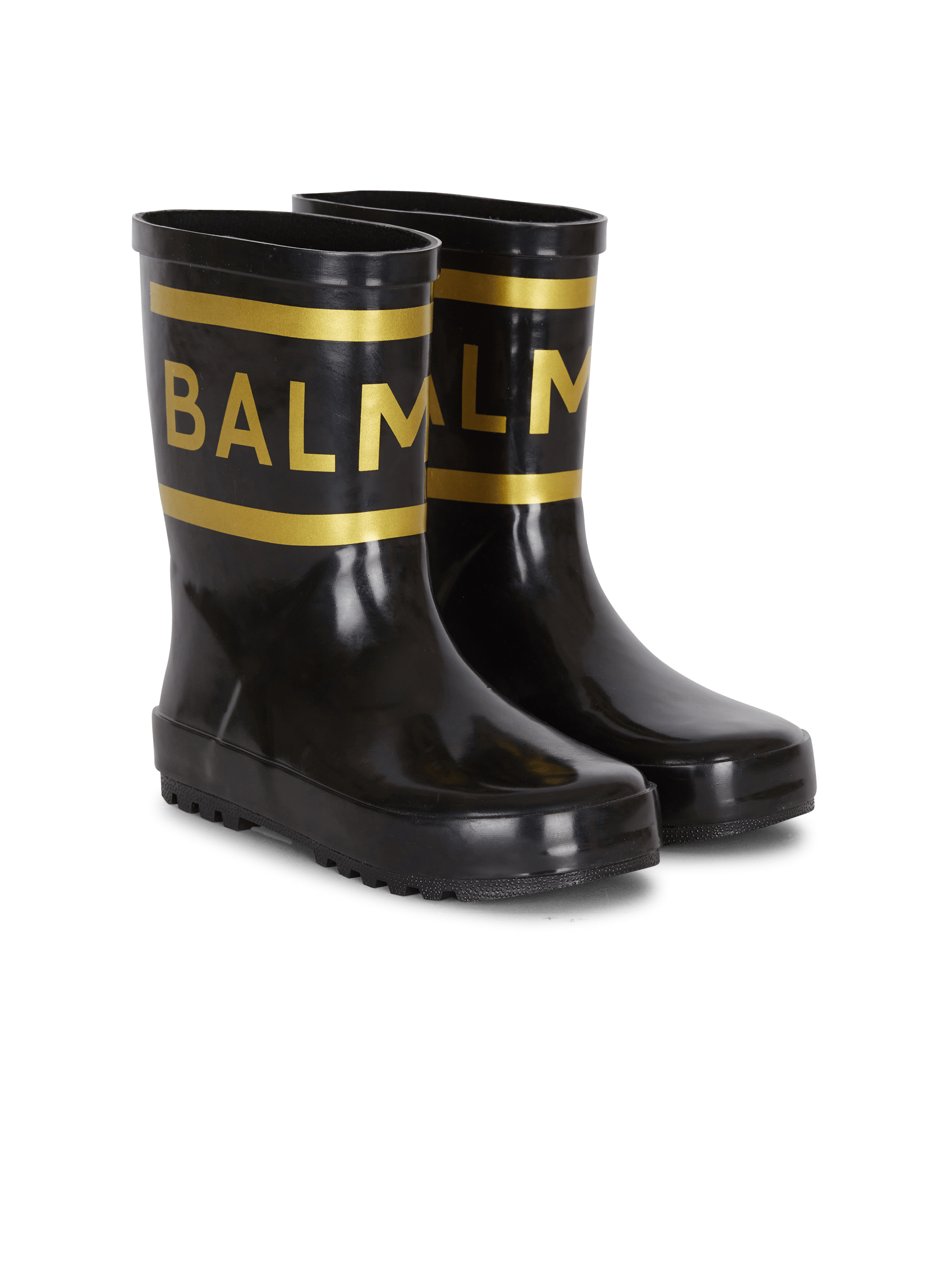 Gold rain boots online