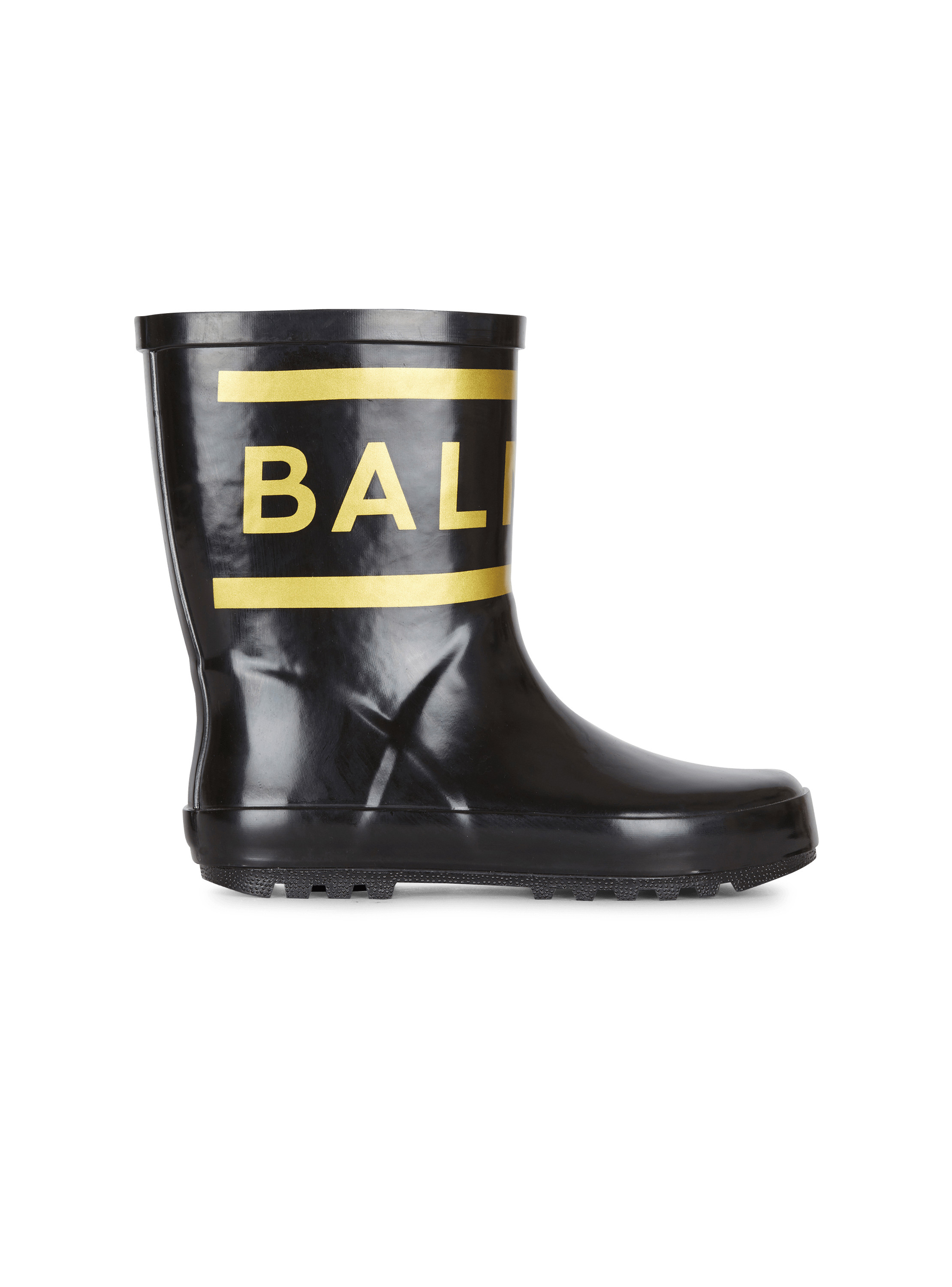 Black and shop gold rain boots