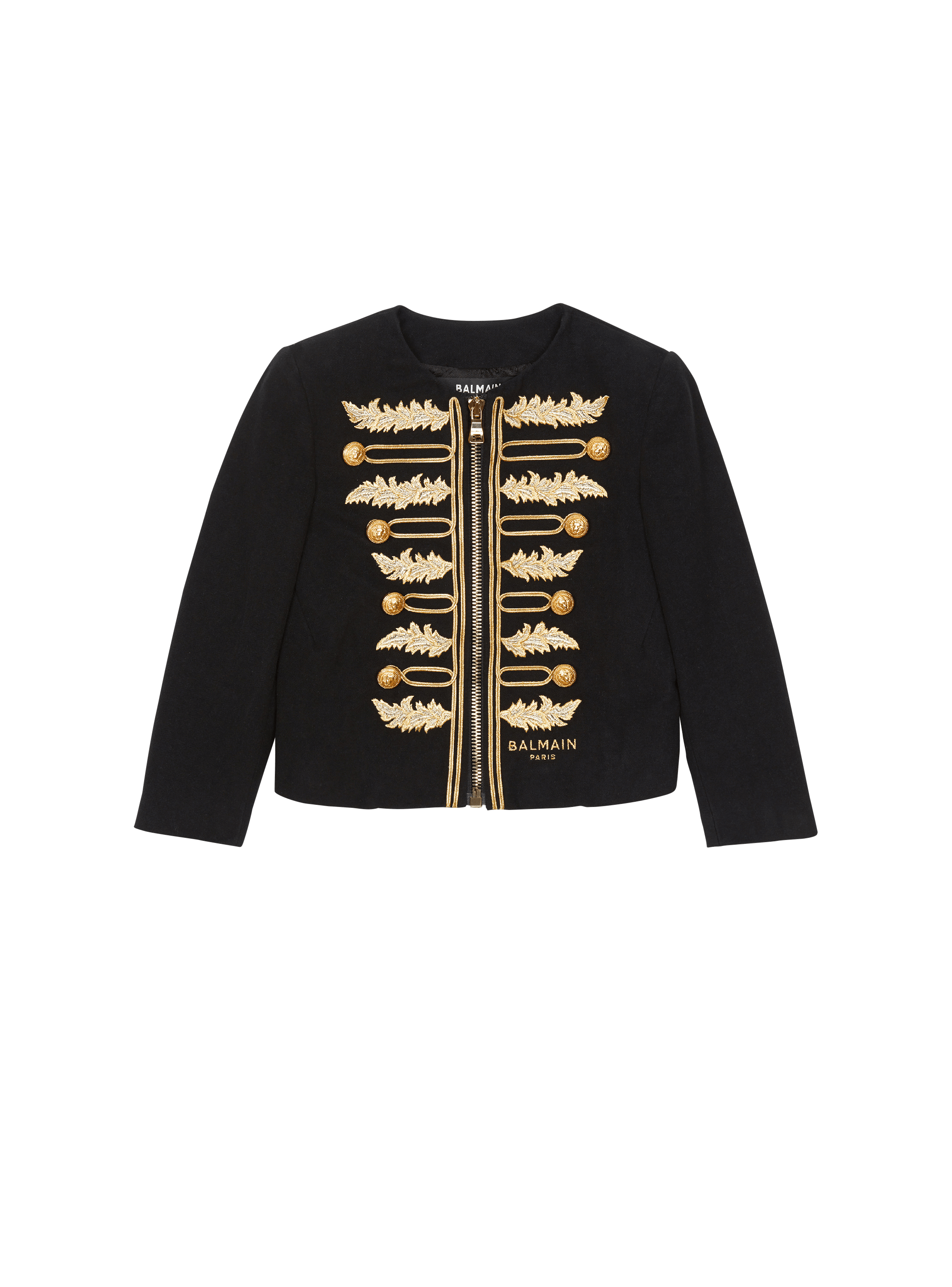 Jacket with embroidered braids