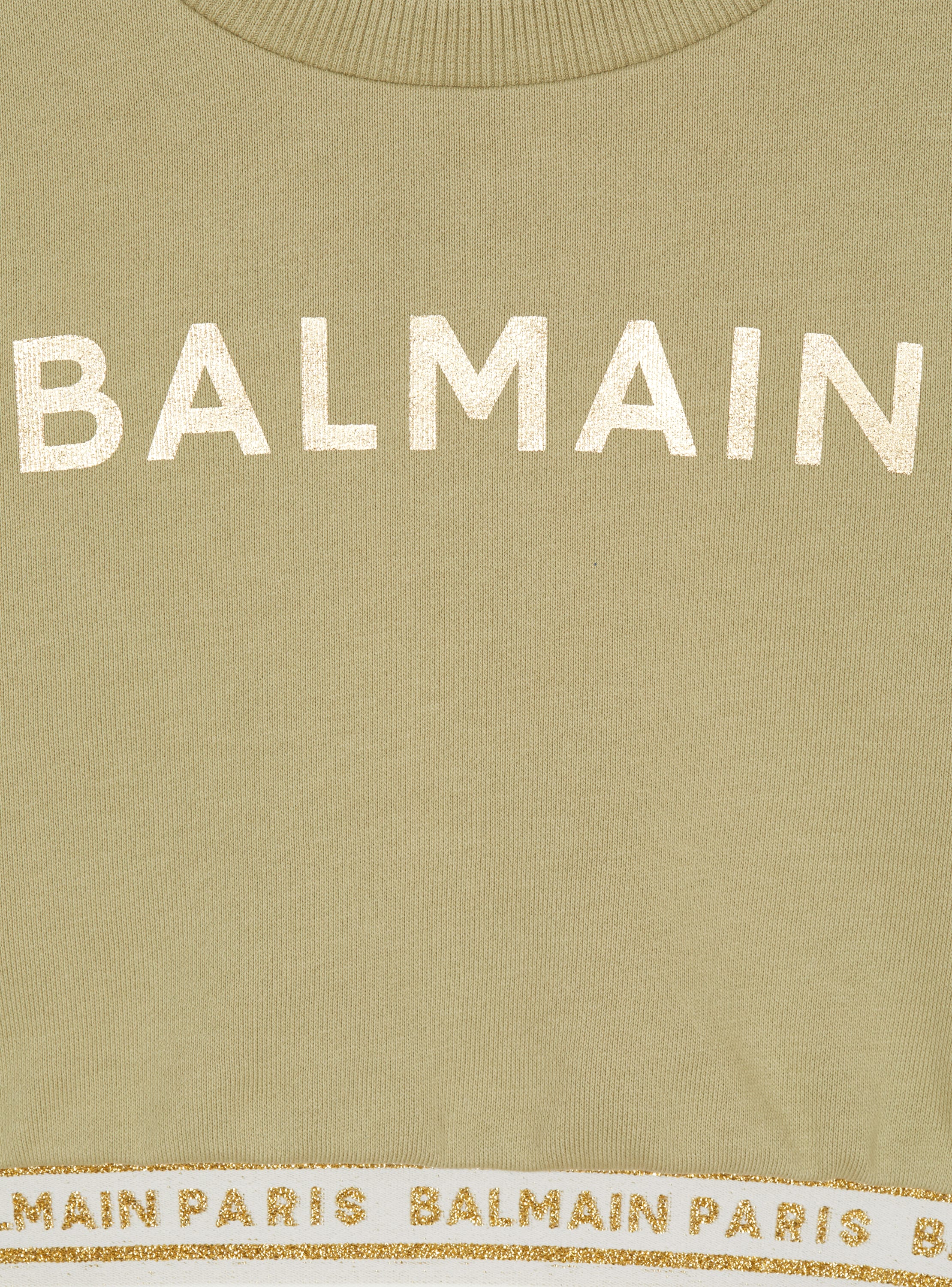 Balmain cropped sweatshirt with elastic