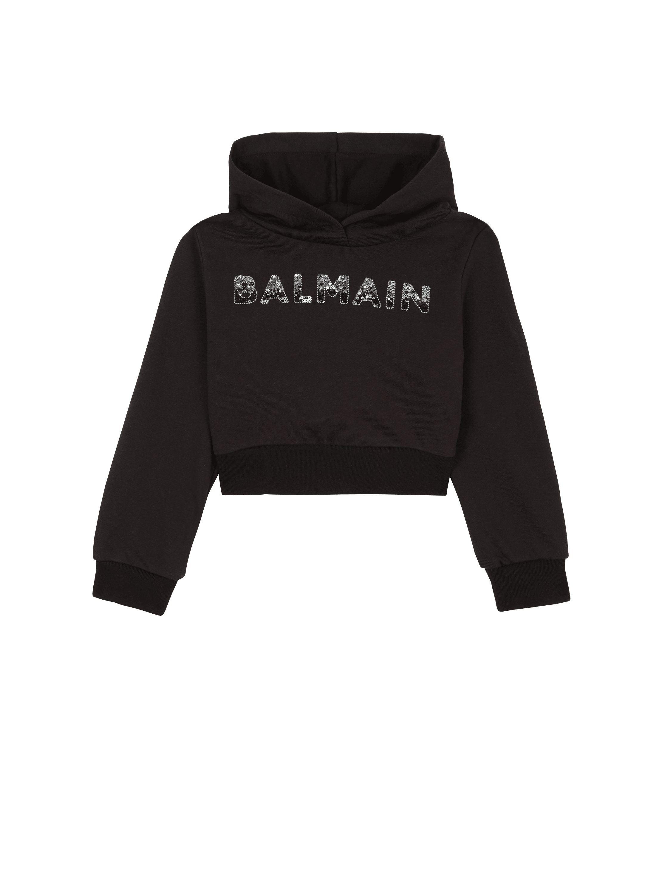 Balmain logo hot sale print hoodie