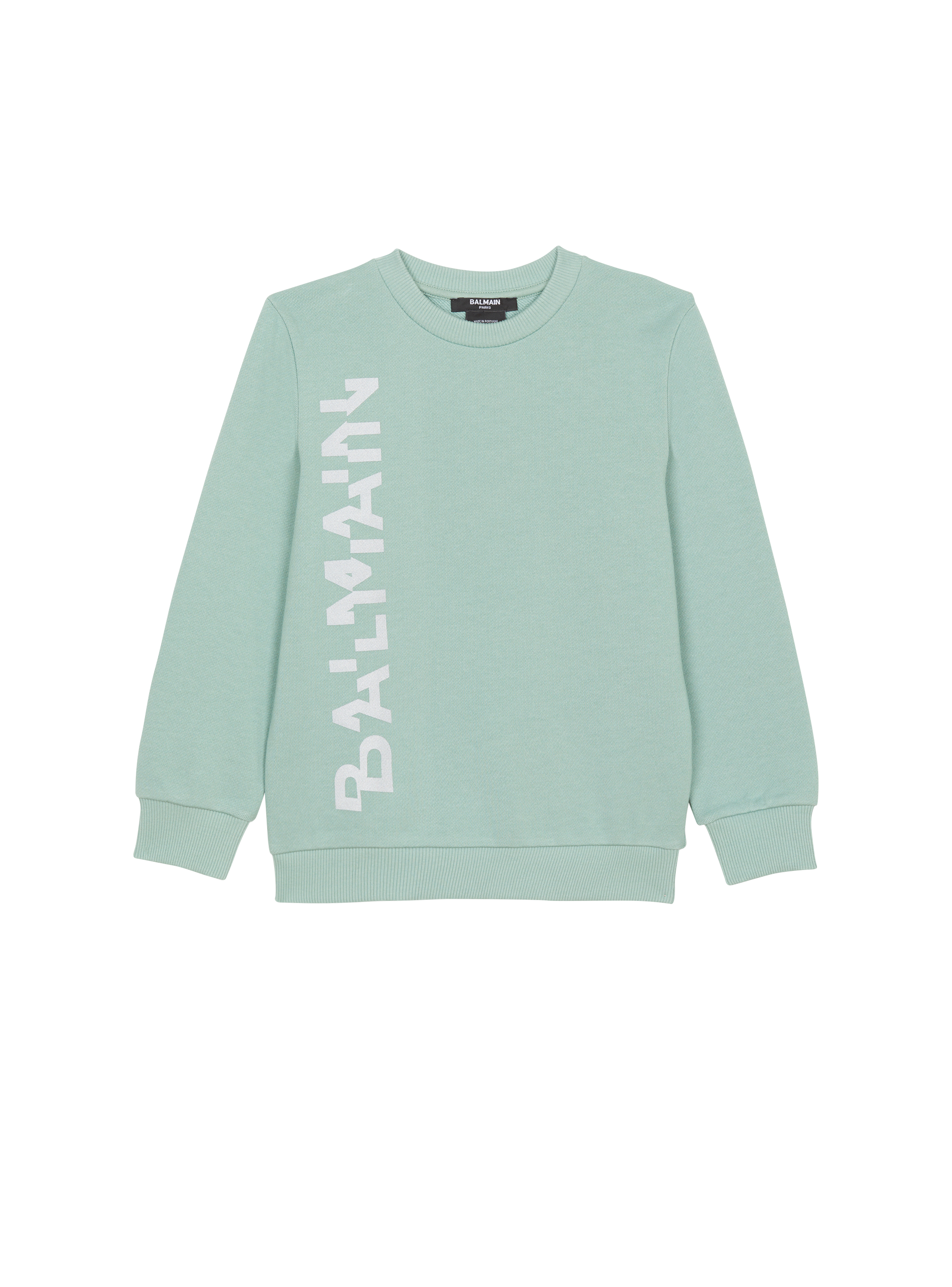 Sweatshirt mit Balmain-Logo und Glitter