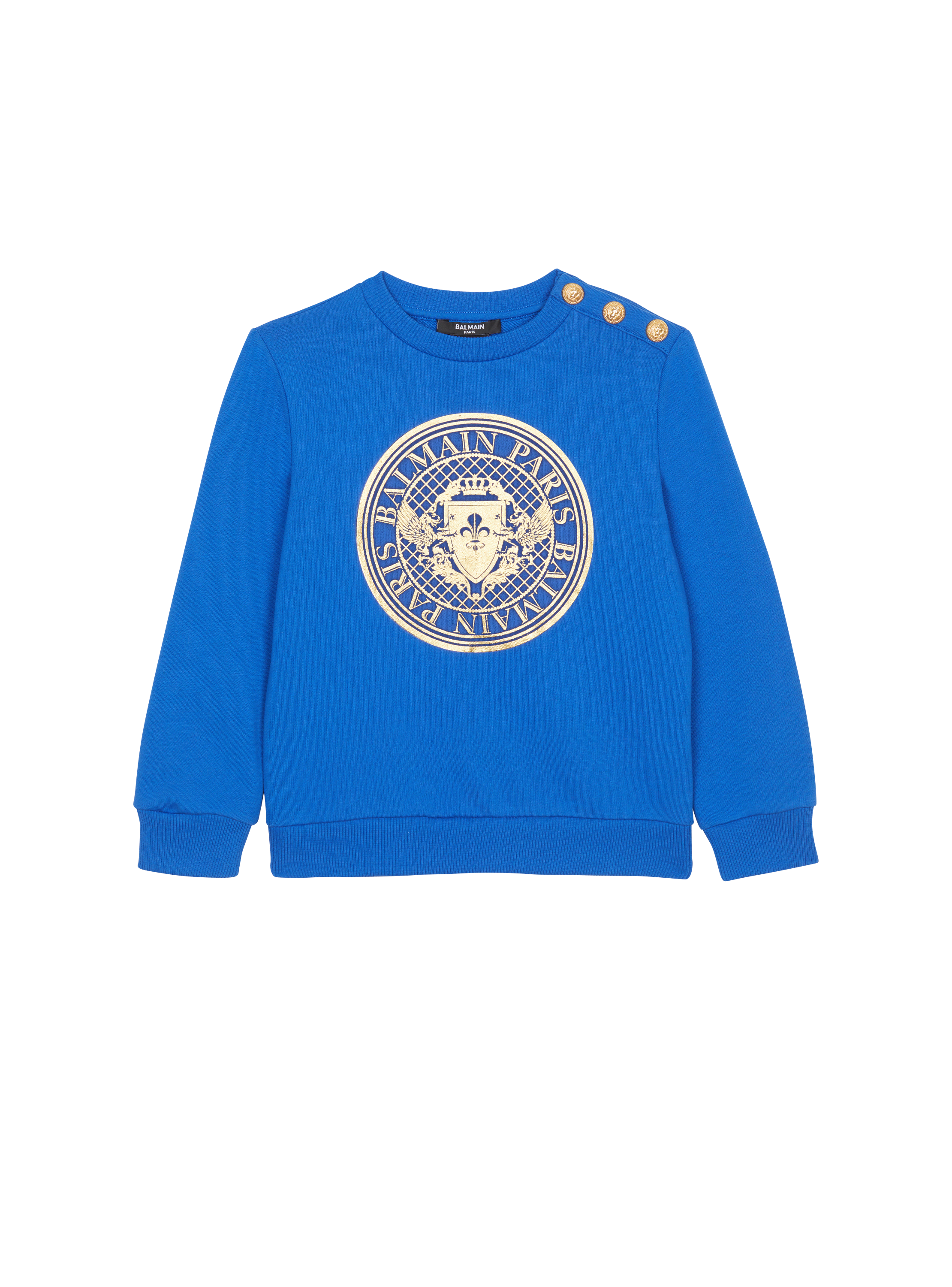 Balmain blue sweatshirt hotsell