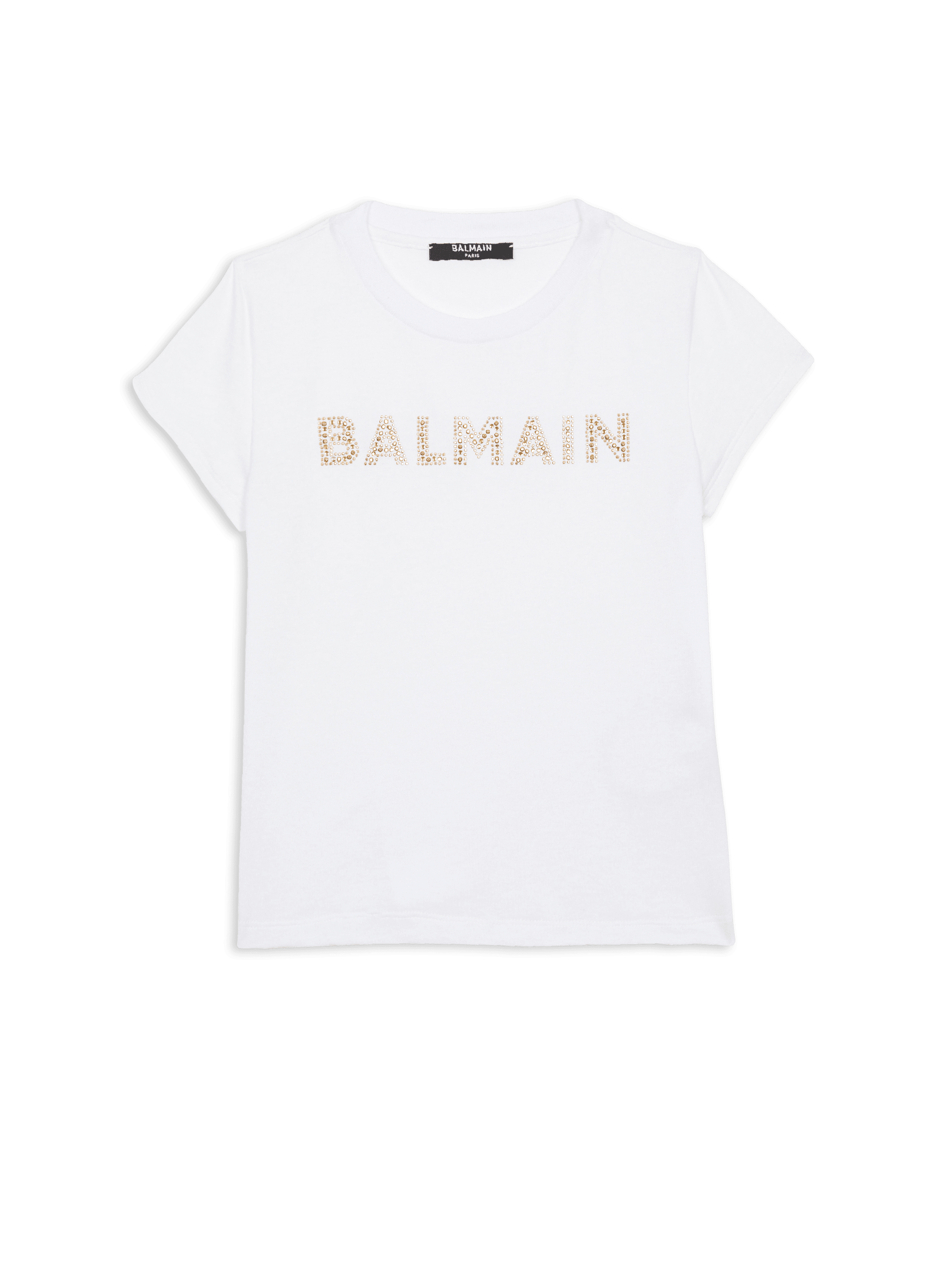 Camiseta Balmain con strass